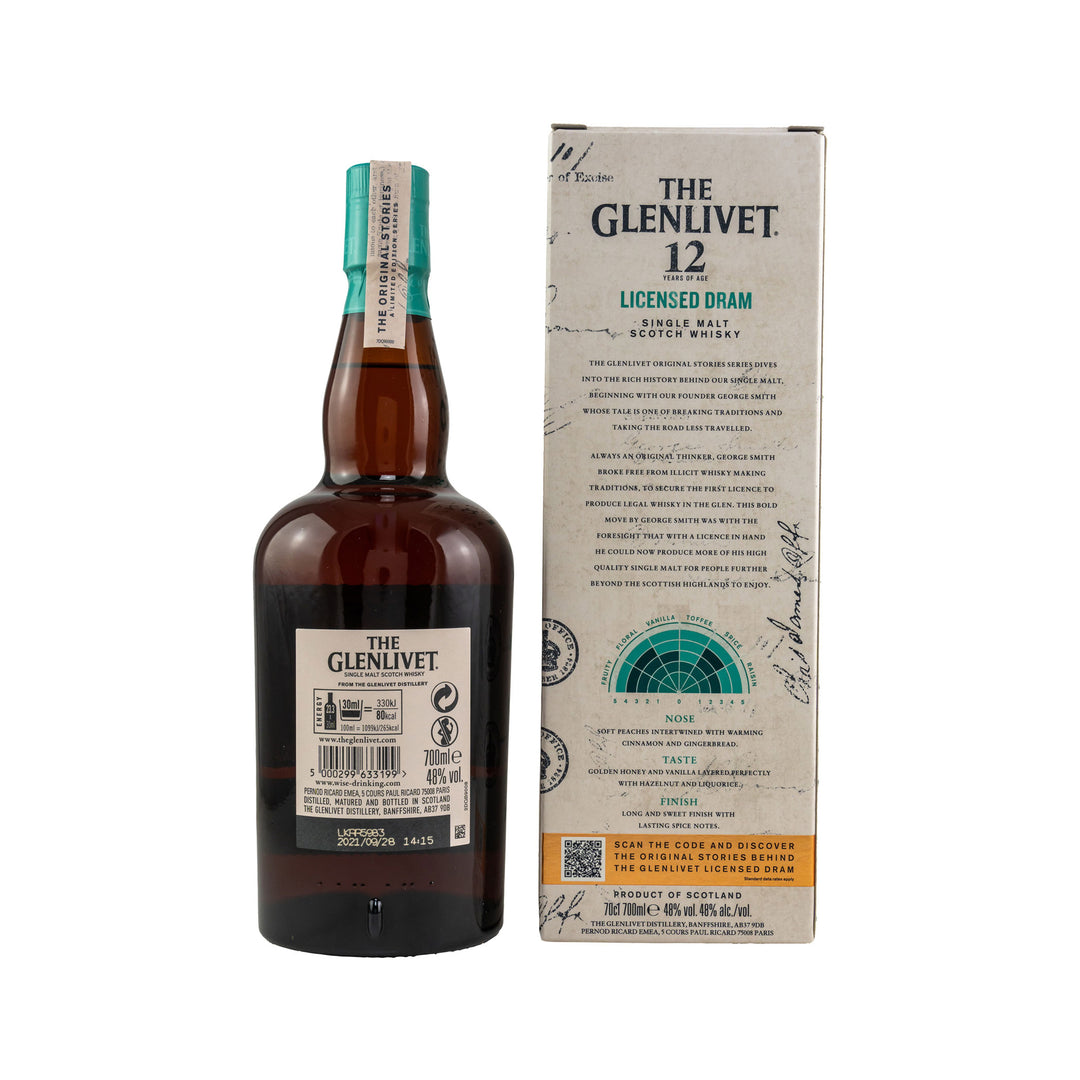 Glenlivet 12 Jahre, Licensed Dram