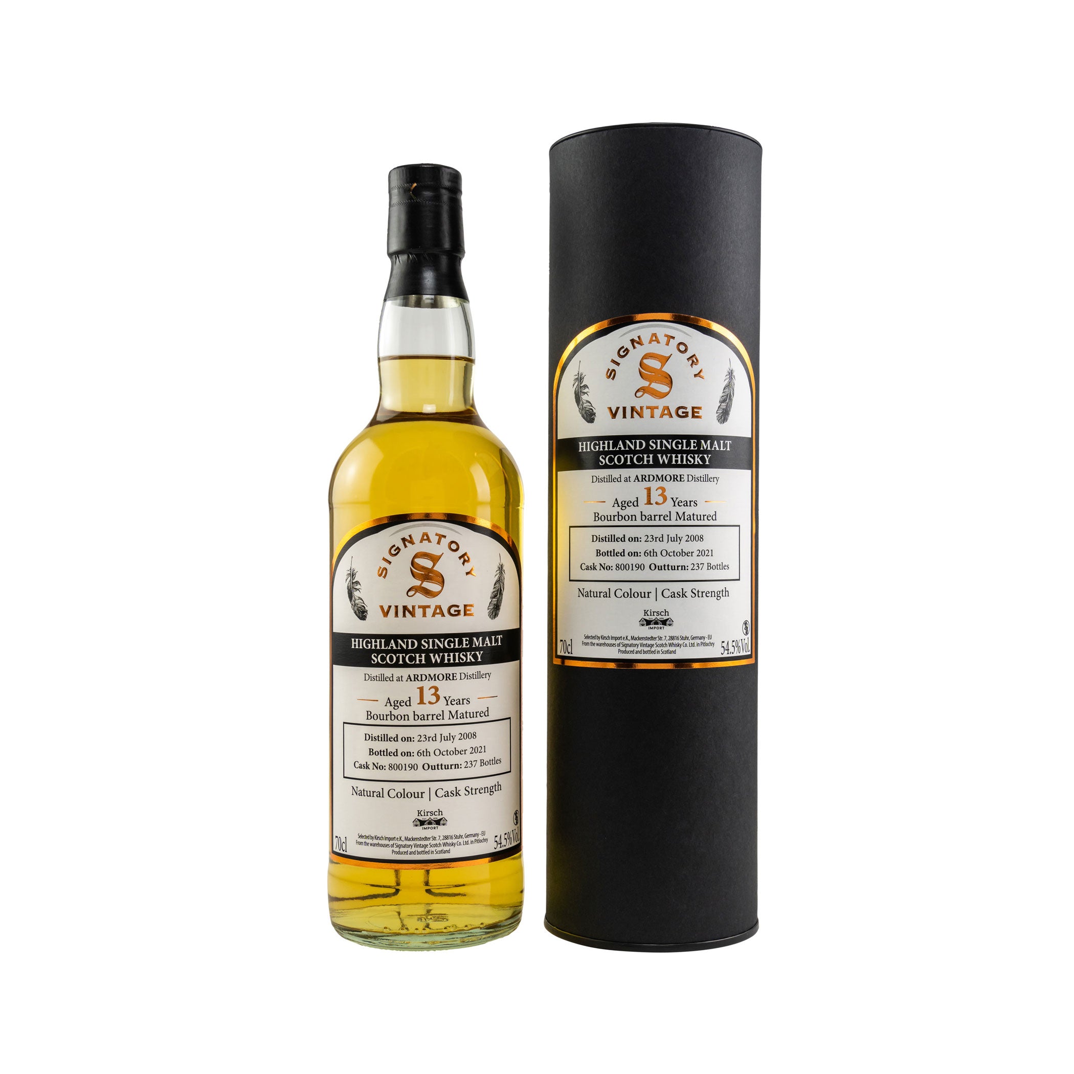Ardmore 2008/2021 13 Jahre  #800190  - Signatory Vintage -