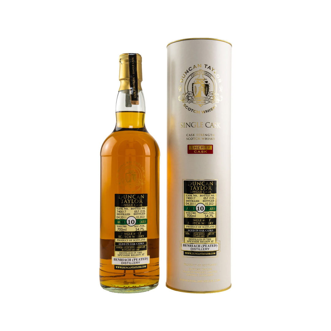 Benriach Peated 2011/2021 - 10 Years Old - #740017 - Single Cask -Duncan Taylor-