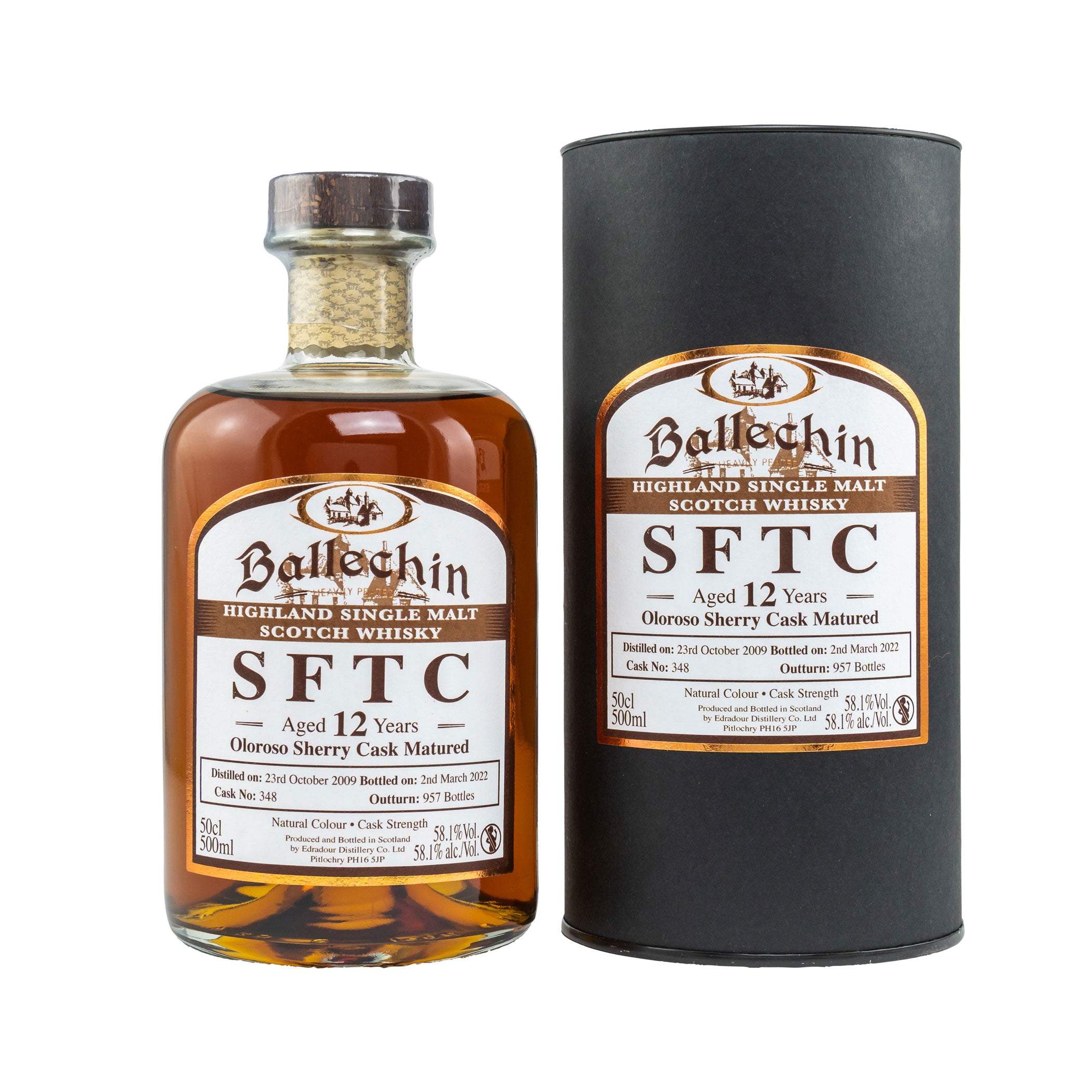 Ballechin 2009/2022 - 12 Jahre Oloroso Sherry Cask No. 348 (SFTC) Straight from the cask