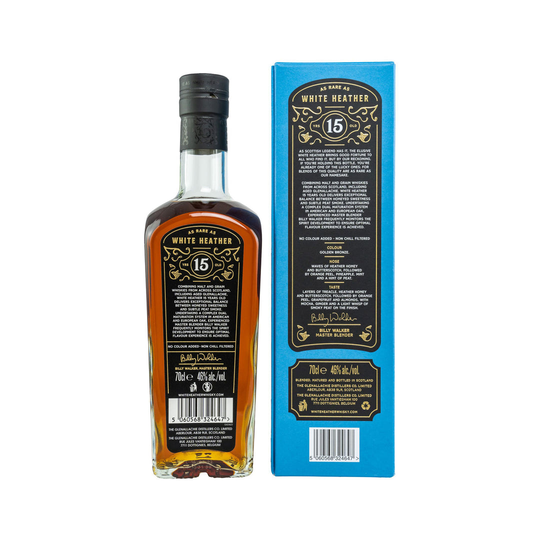 White Heather 15 Year Old Blended Scotch Whisky by Billy Walker