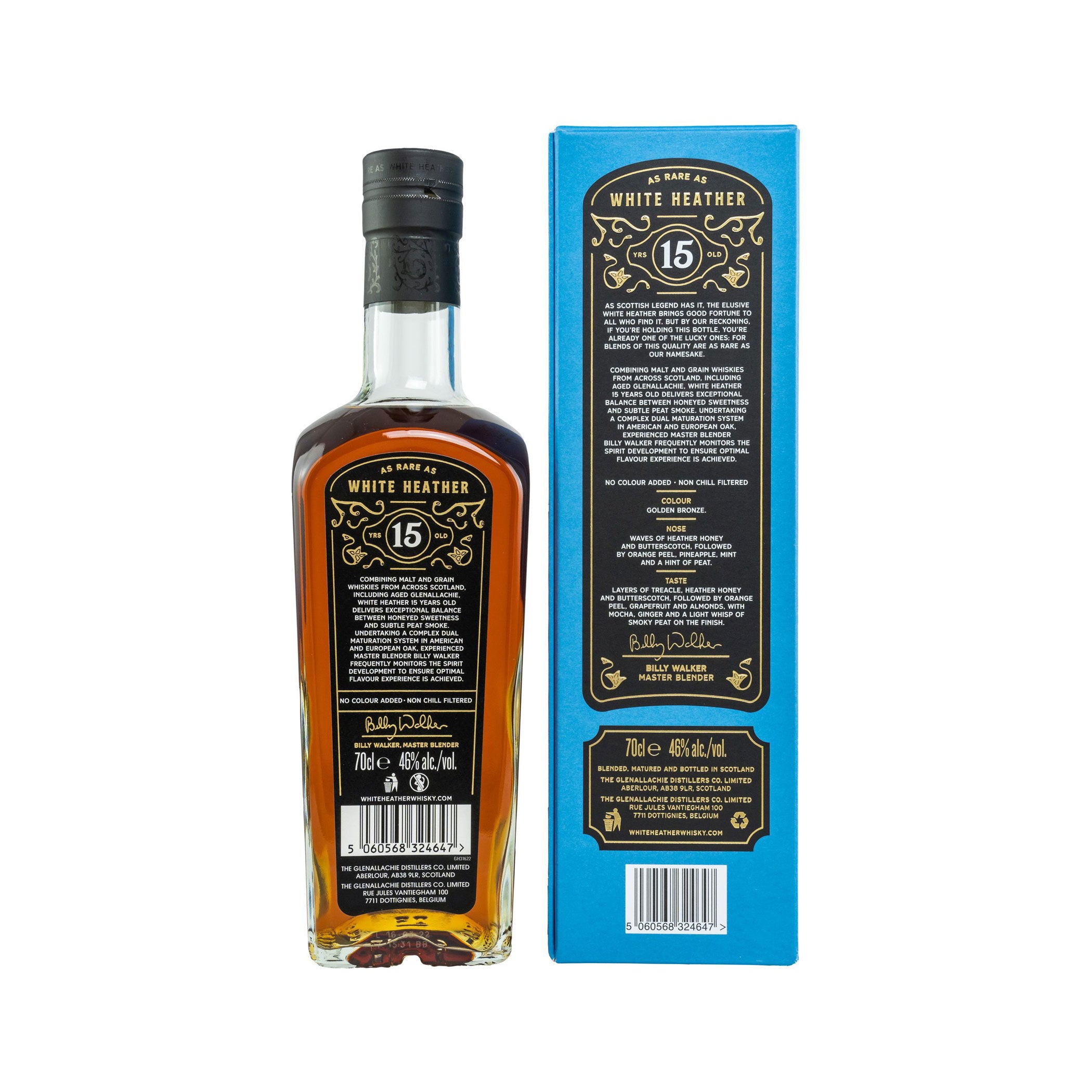 White Heather 15 Jahre Blended Scotch Whisky by Billy Walker