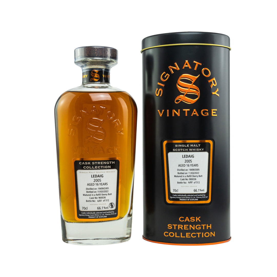 Ledaig 2005/2022 - 16 Jahre Refill Sherry Butt No. 900036 Cask Strength Collection - Signatory