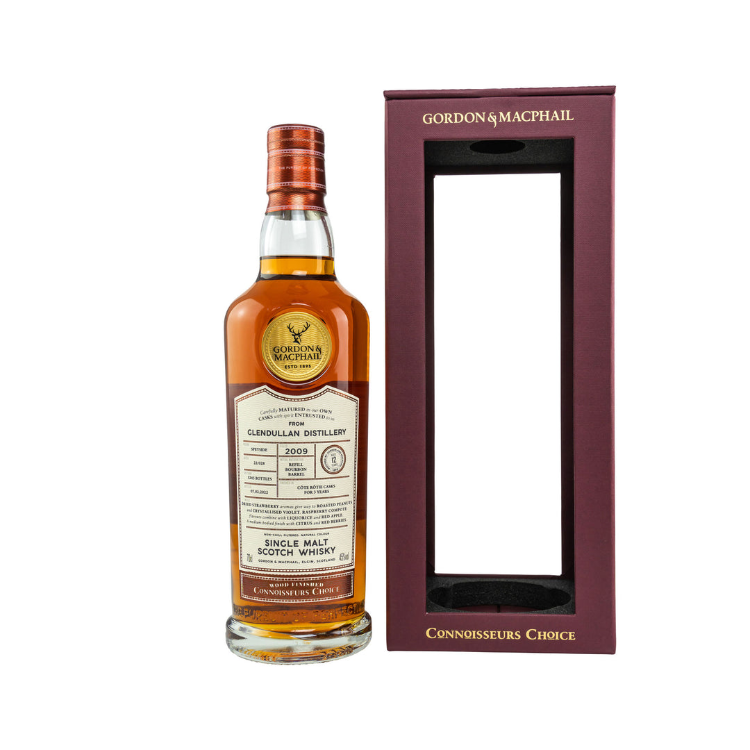 Glendullan 2009/2022 - 12 Years Old Cote Rotie Casks Finish Batch No. 22/028 Wood Finished Connoisseurs Choice - Gordon & MacPhail