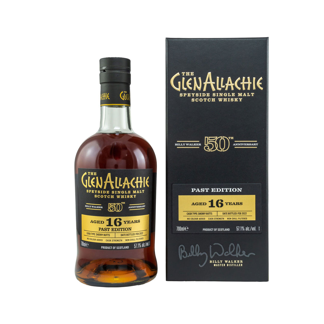 The GlenAllachie 16 Years Old, Past Edition Billy Walker 50th Anniversary Speyside Single Malt Scotch Whisky