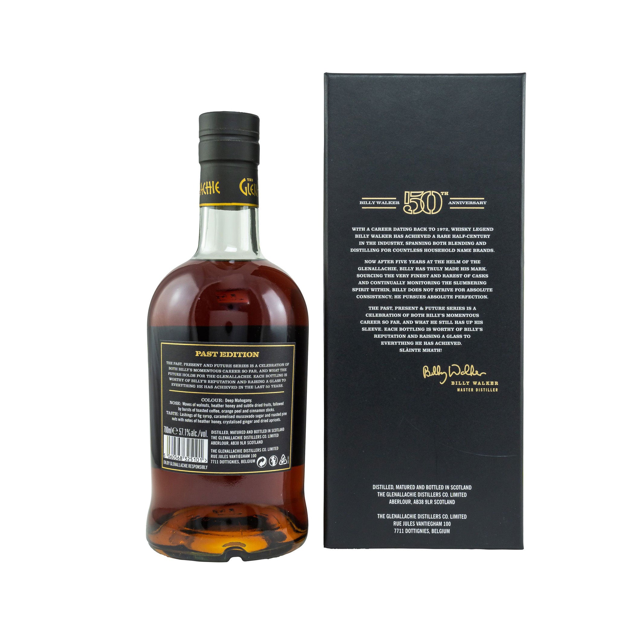 The GlenAllachie 16 Jahre, Past Edition Billy Walker 50th Anniversary Speyside Single Malt Scotch Whisky