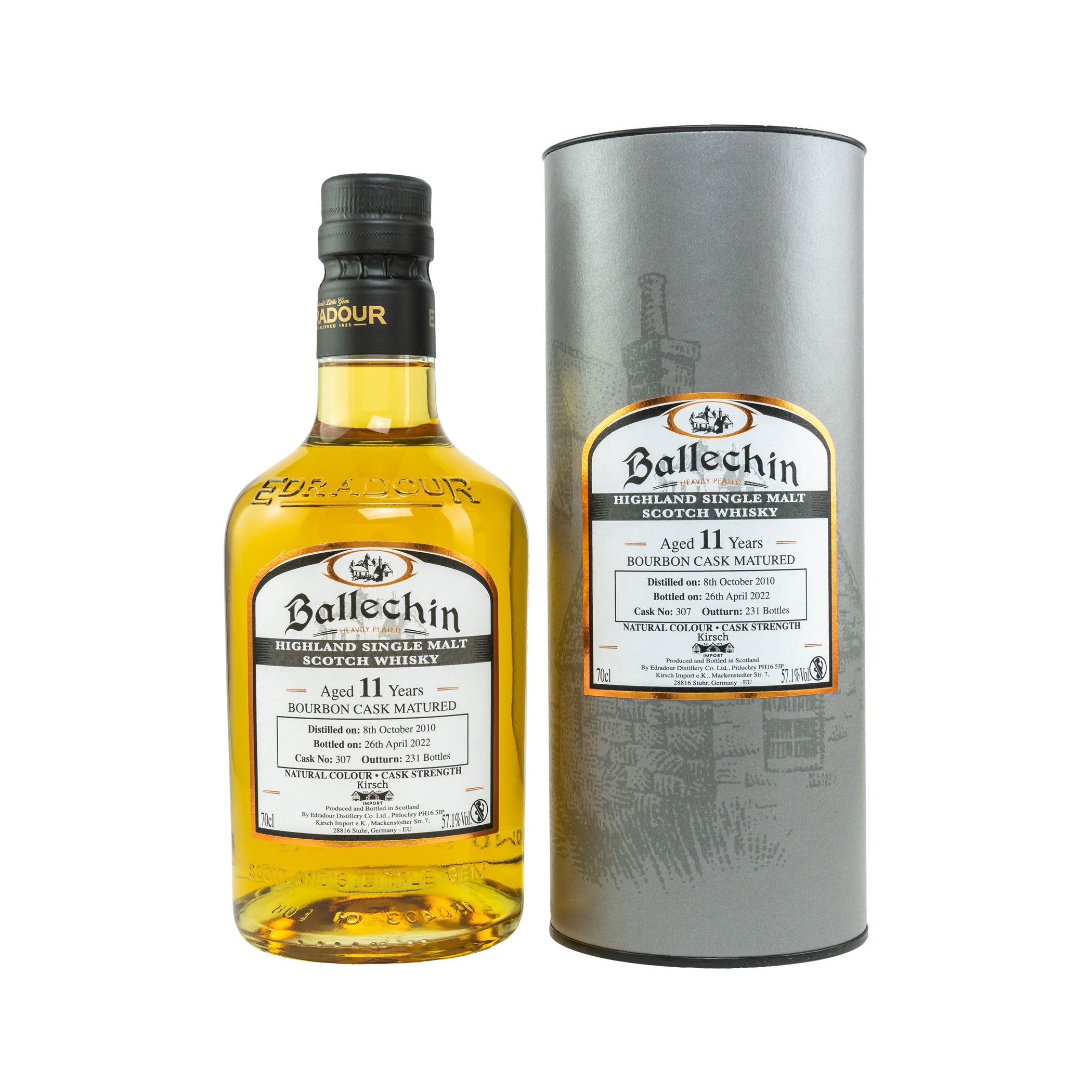 Ballechin 2010/2022 - 11 Jahre - Bourbon Cask Matured #307