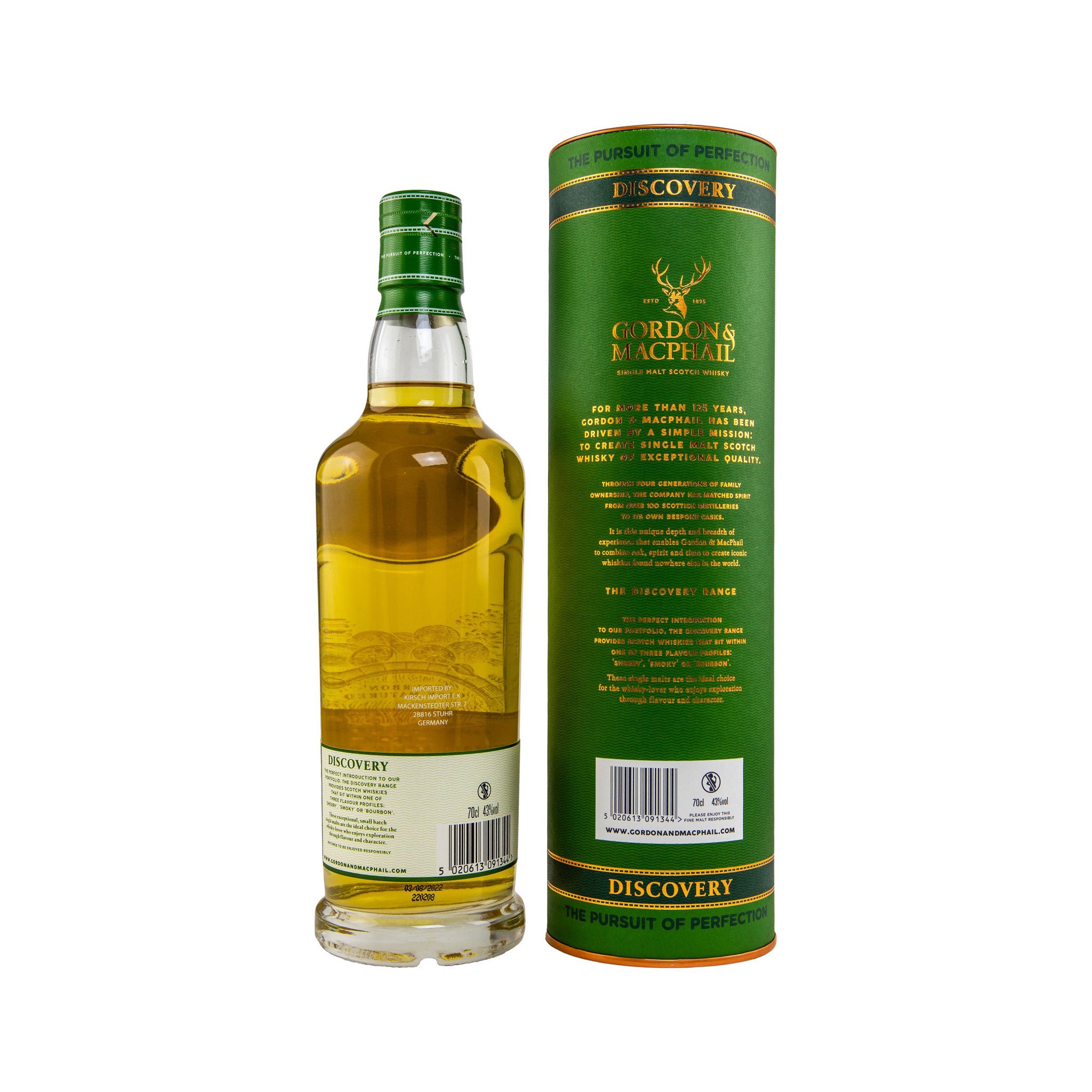 Glenallachie 14 Jahre - Gordon & MacPhail Speyside Single Malt Scotch Whisky - Discovery Range – Bourbon Cask Matured