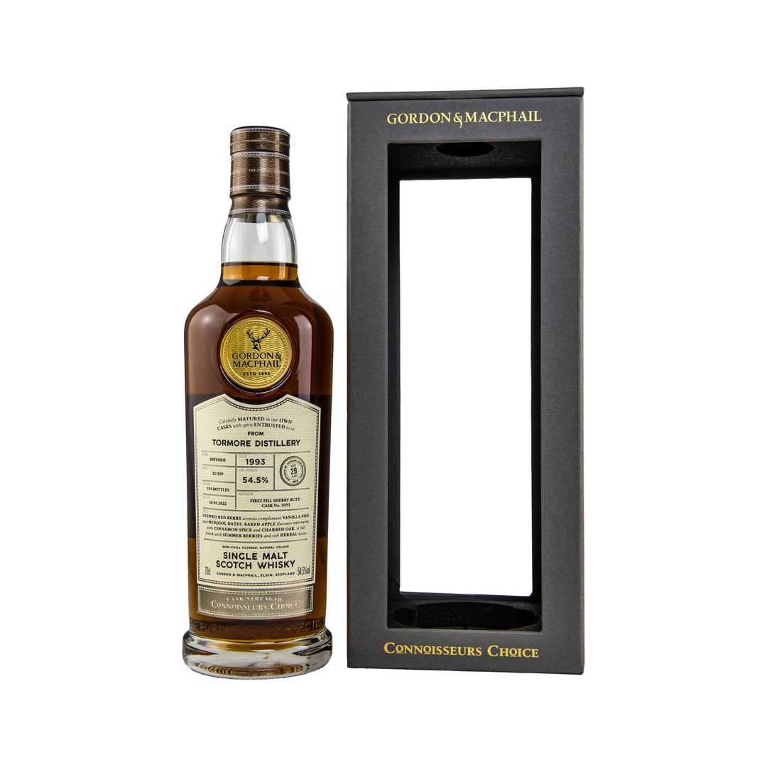 Tormore 1993/2022 - 29 Years Old First Fill Sherry Butt No. 5053 Connoisseurs Choice - Gordon & MacPhail