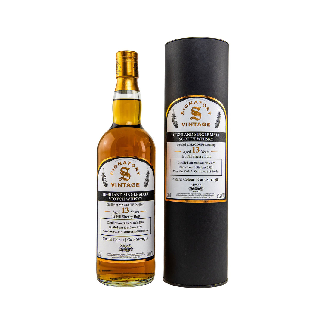 Macduff 2009/2022 - Signatory Vintage Highland Single Malt Scotch Whisky - Selected by Kirsch Importrn