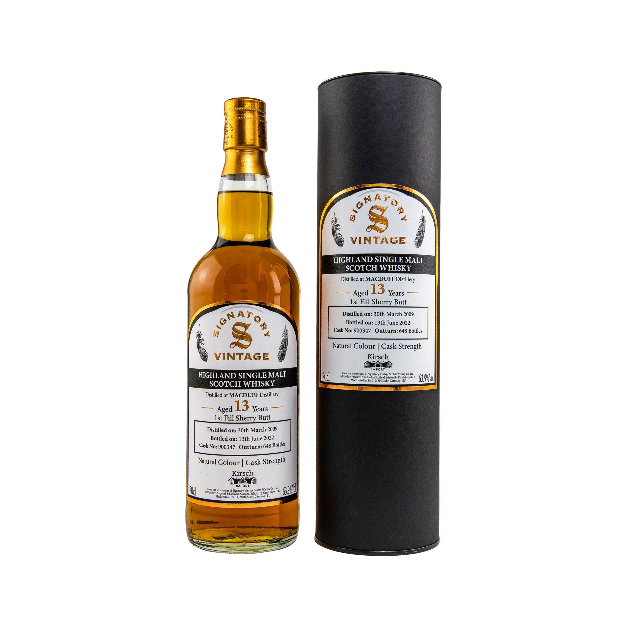 Macduff 2009/2022 - Signatory Vintage Highland Single Malt Scotch Whisky - Selected by Kirsch Import