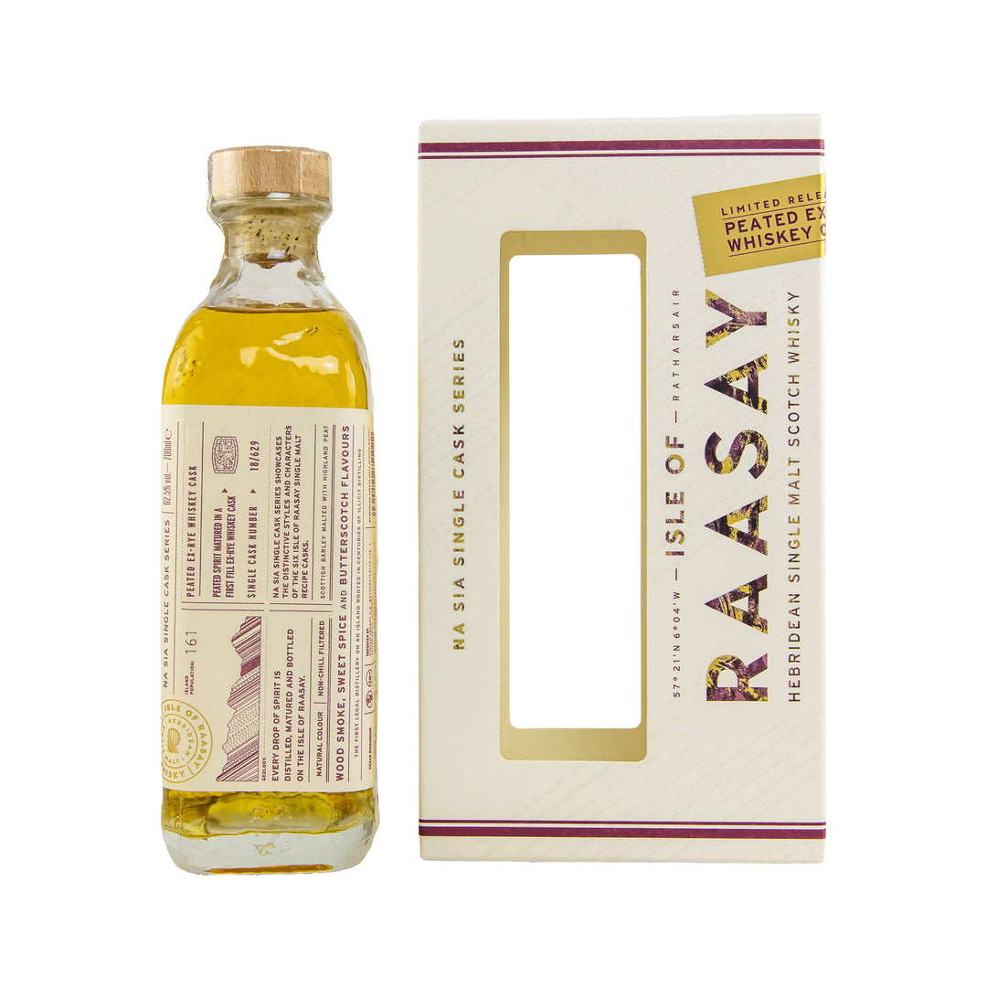 Isle of Raasay Peated First Fill Rye Whisky Cask - Hebridean Single Malt Scotch Whisky - Na Sia Single Cask Series