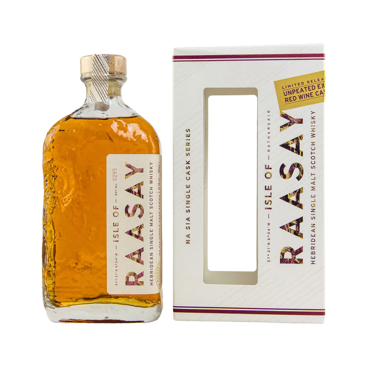 Isle of Raasay Unpeated First Fill Bordeaux Red Wine Cask - Hebridean Single Malt Scotch Whisky - Na Sia Single Cask Series
