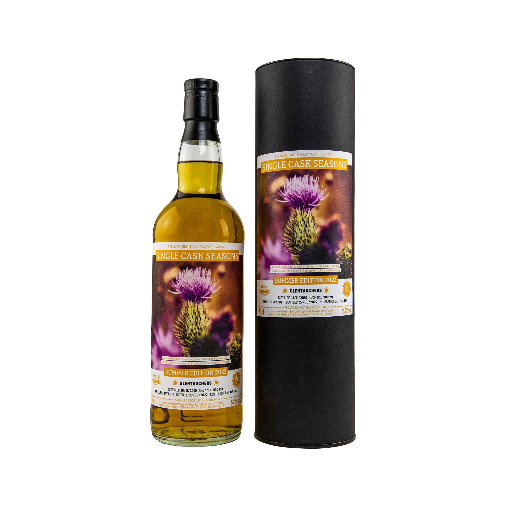 Glentauchers 2010/2022 - Summer Edition 2022 - Signatory Single Cask Seasons - Exclusively bottled for Kirsch Import