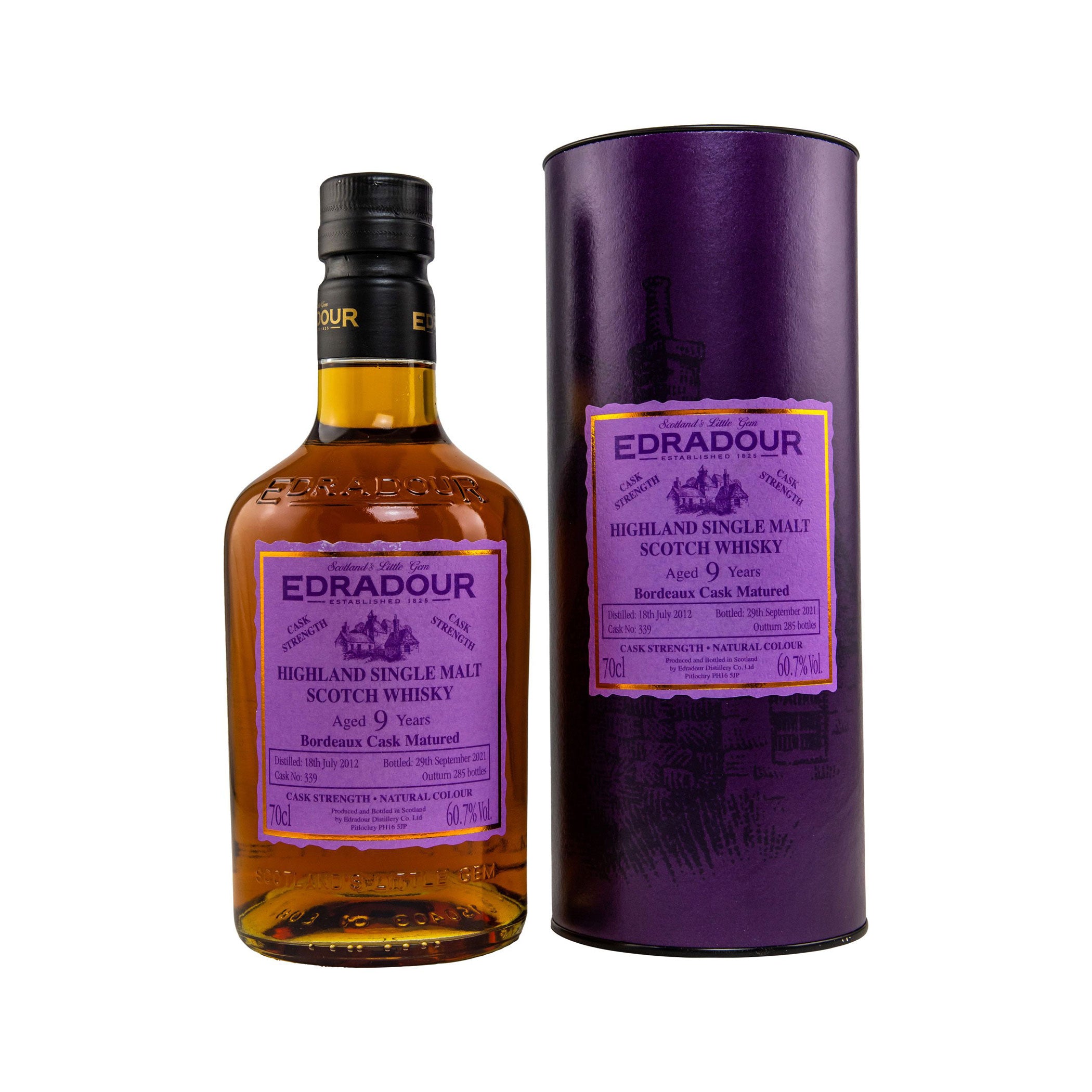 Edradour 2012/2021 - 9 Jahre - Bordeaux Cask #339