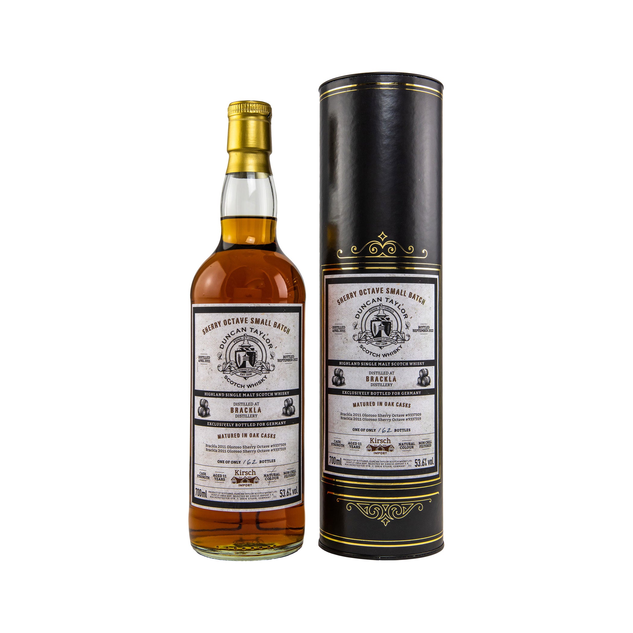 Brackla 2011/2022 - 11 Jahre - #9337309+9337319 - Octave - Small Batch - Duncan Taylor