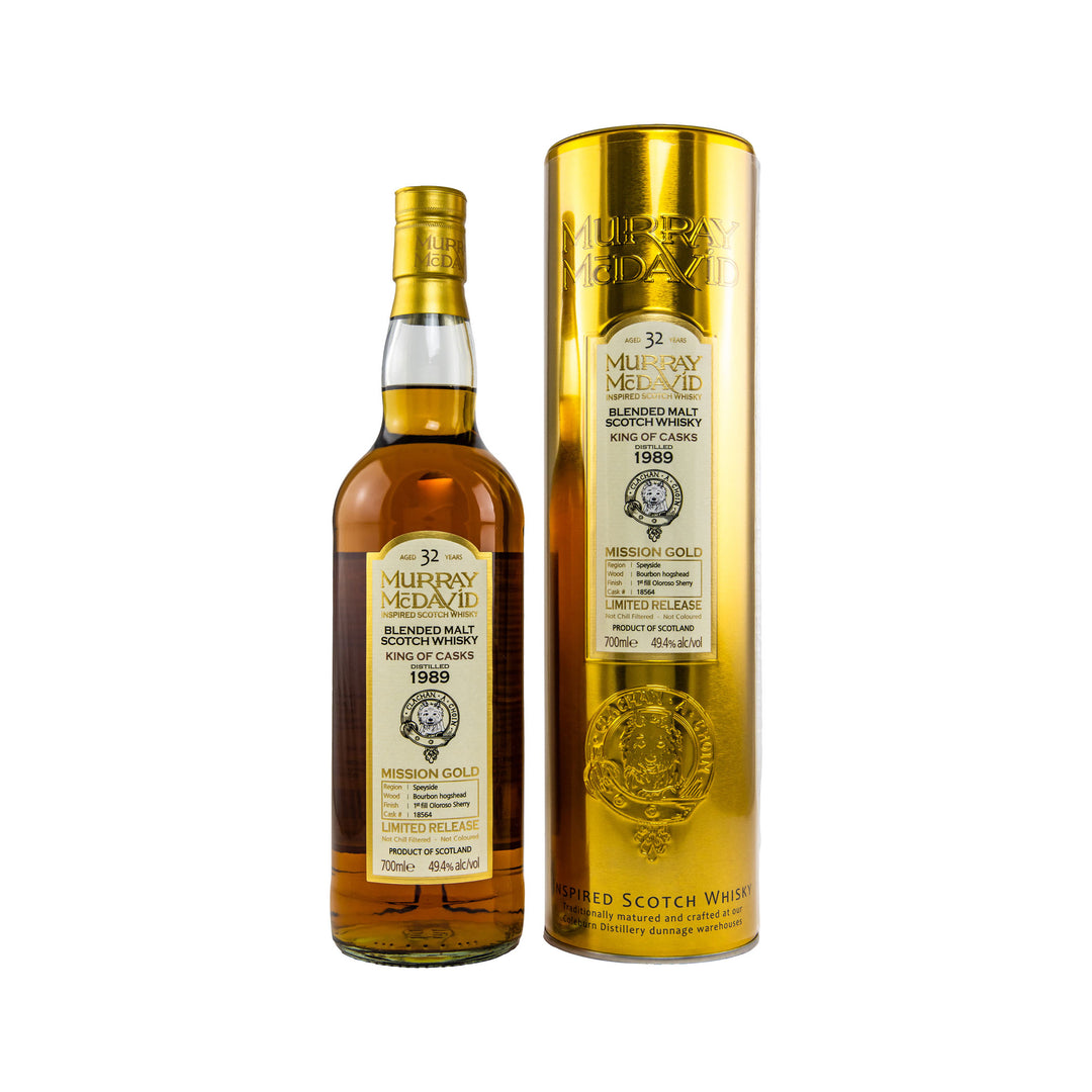 Murray McDavid - King of Casks 1989 - 33 Jahre - First Fill Oloroso #18564