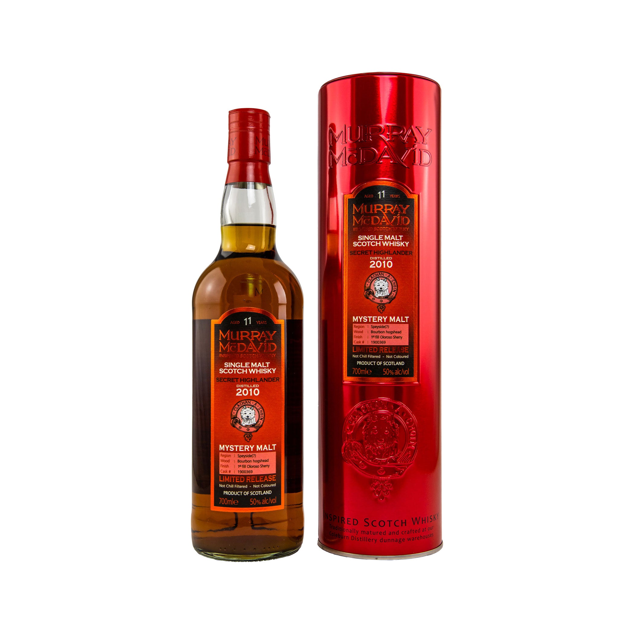 Murray McDavid - Secret Highlander 2010 - 11 Jahre - First Fill Oloroso Cask - #1900369