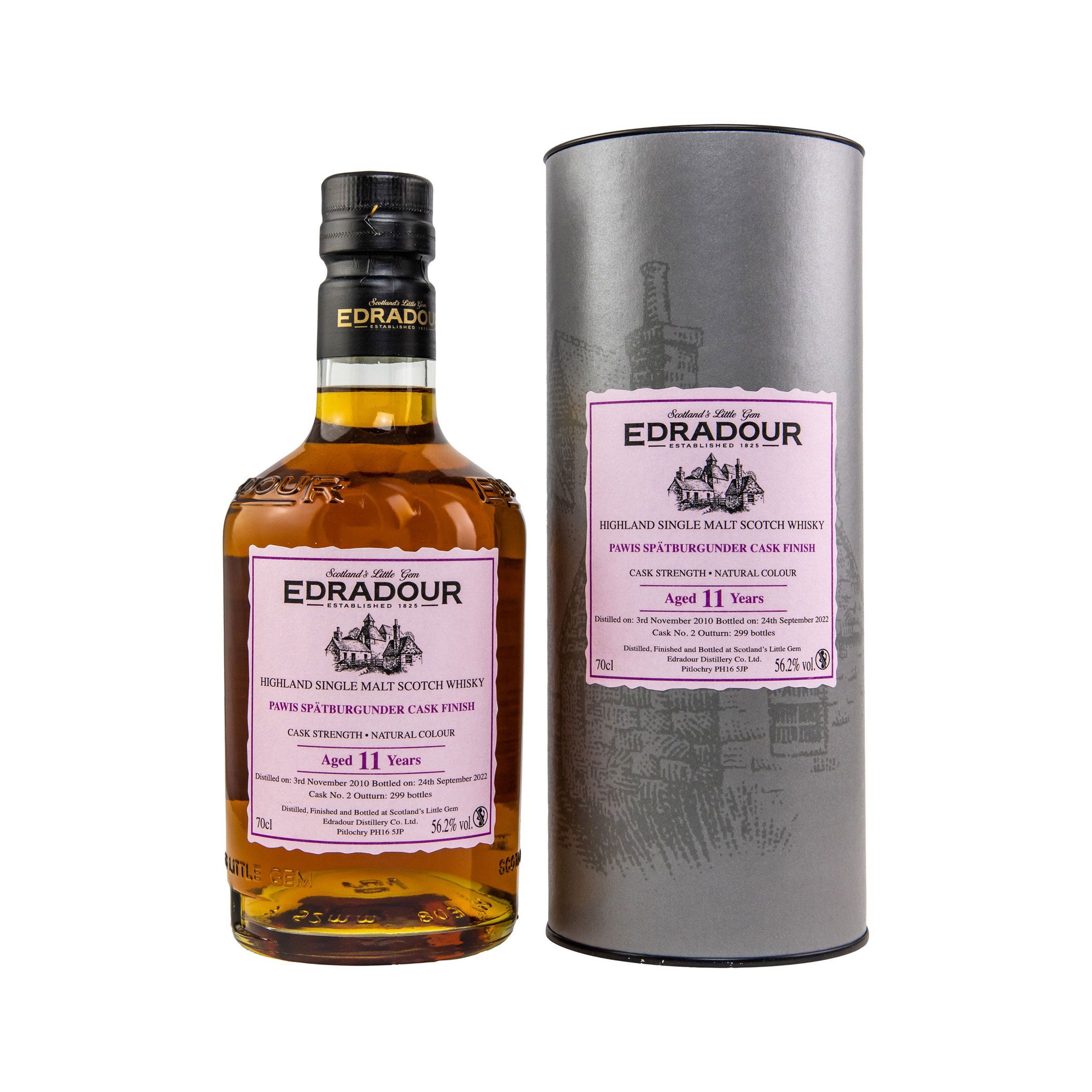 Edradour 2010/2022 - 11 Jahre -PAWIS Spätburgunder #2 - Highland Single Malt Scotch Whisky