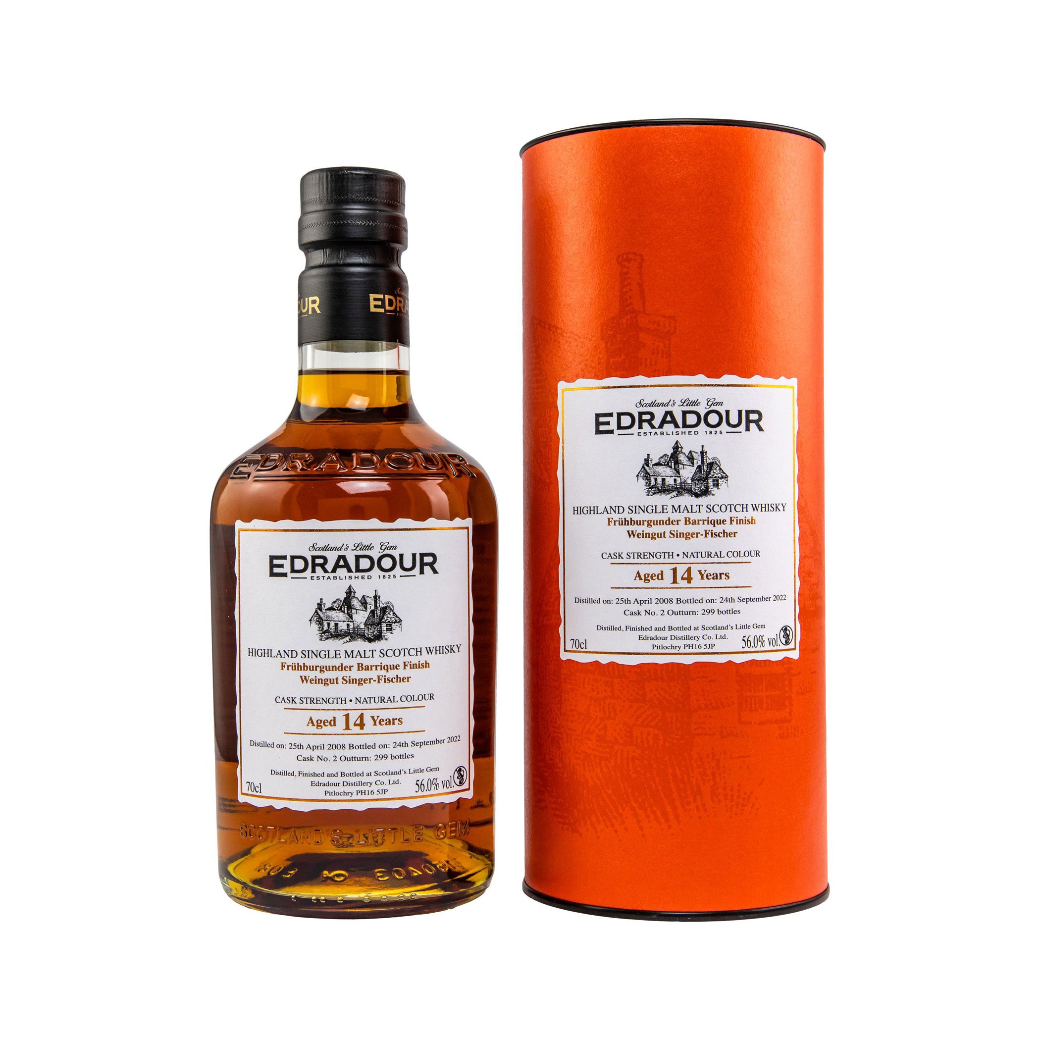 Edradour 2008/2022 - 14 Jahre - Frühburgunder #2 - Highland Single Malt Scotch Whisky