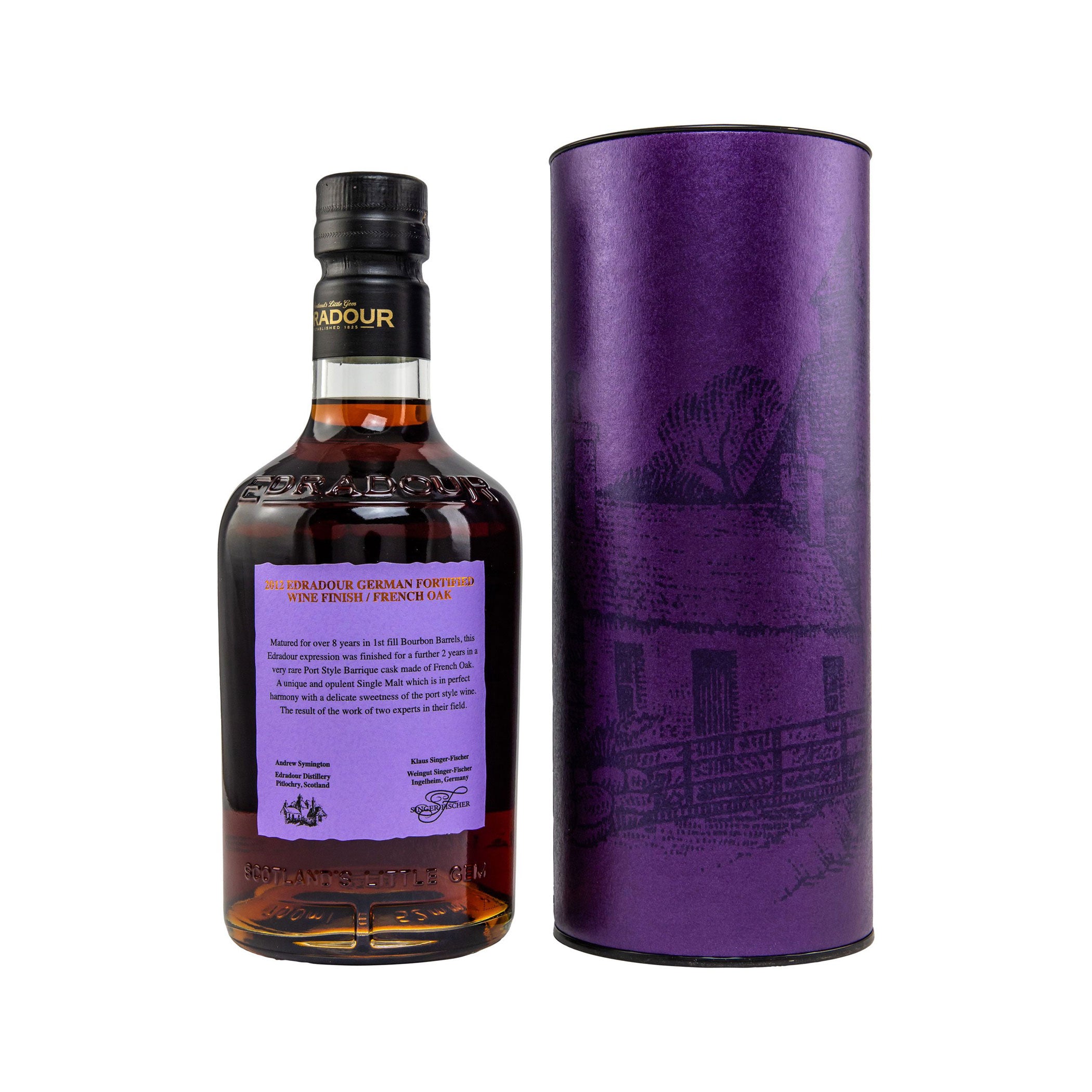Edradour 2012/2022 - 10 Jahre - German Fortified Wine Finish #701 - Singer-Fischer - Highland Single Malt Scotch Whisky