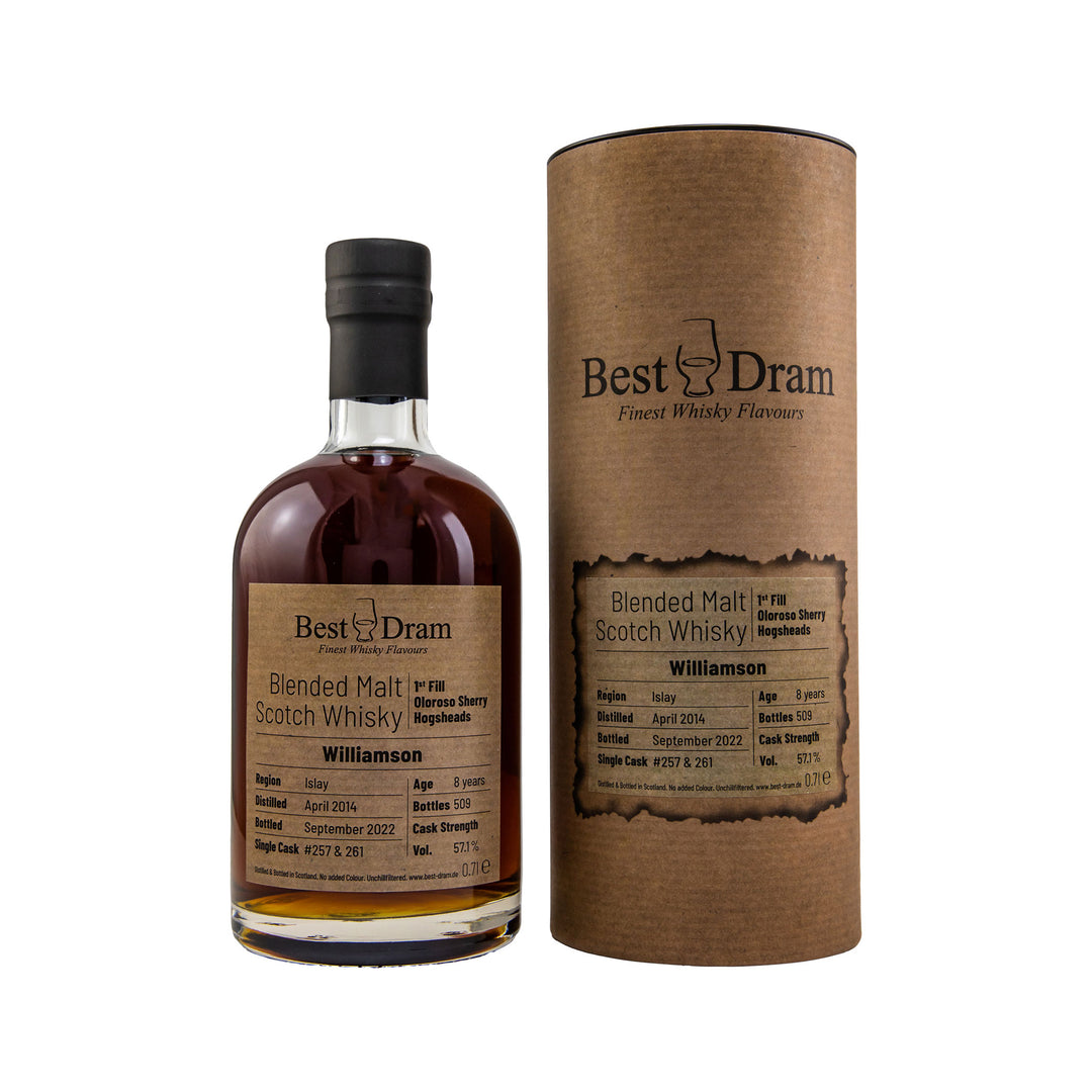 Williamson 2014/2022 - 8 Jahre - Oloroso Hogshead #257+261 - Best Dram