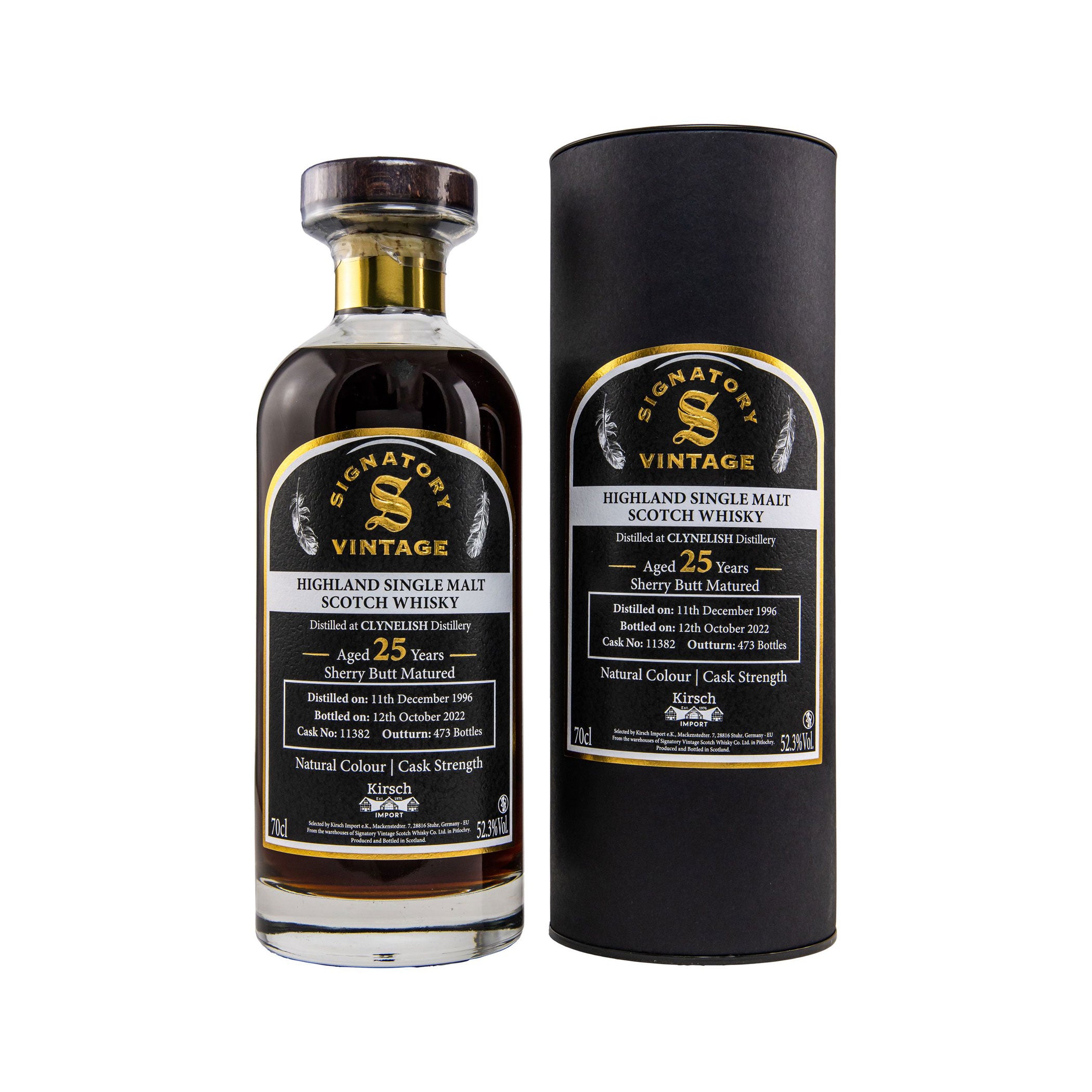 Clynelish 1996/2022 - Signatory Vintage Highland Single Malt Scotch Whisky - Selected by Kirsch Import