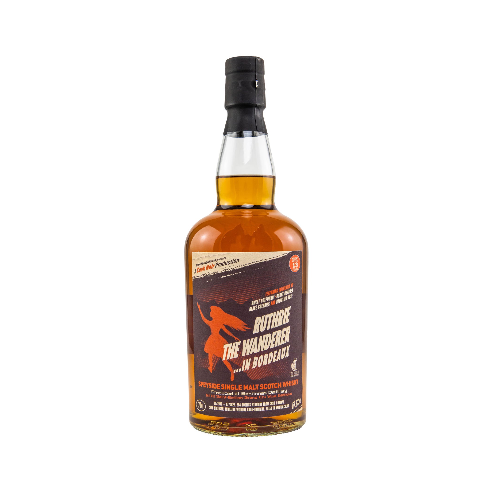 Benrinnes 2009/2022 - 13 Jahre - Cask Noir #301375 - Ruthrie The Wanderer in Bordeaux