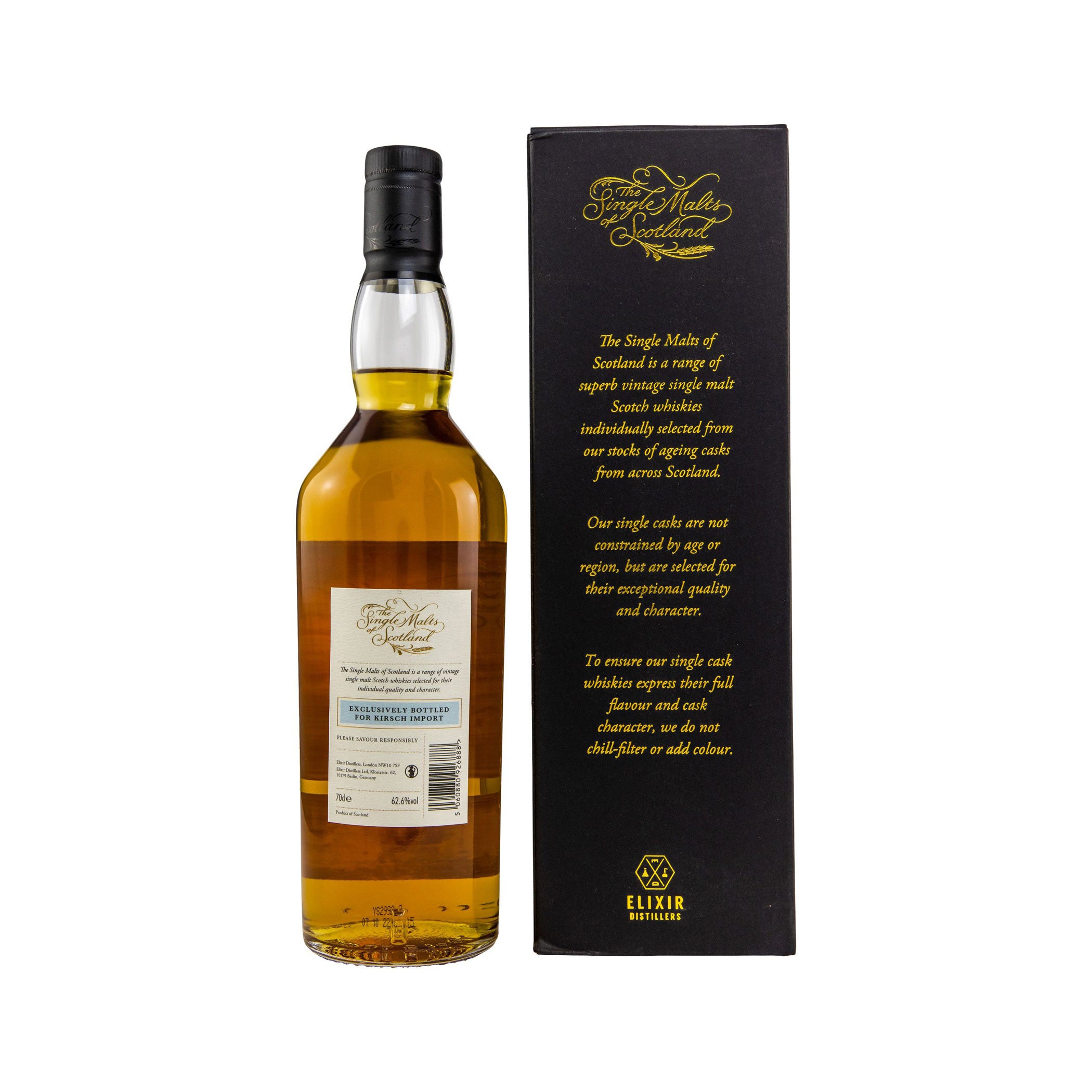 Glentauchers 2011/2022 - The Single Malts of Scotland Speyside Single Malt Scotch Whisky - Exclusively bottled for Kirsch Import