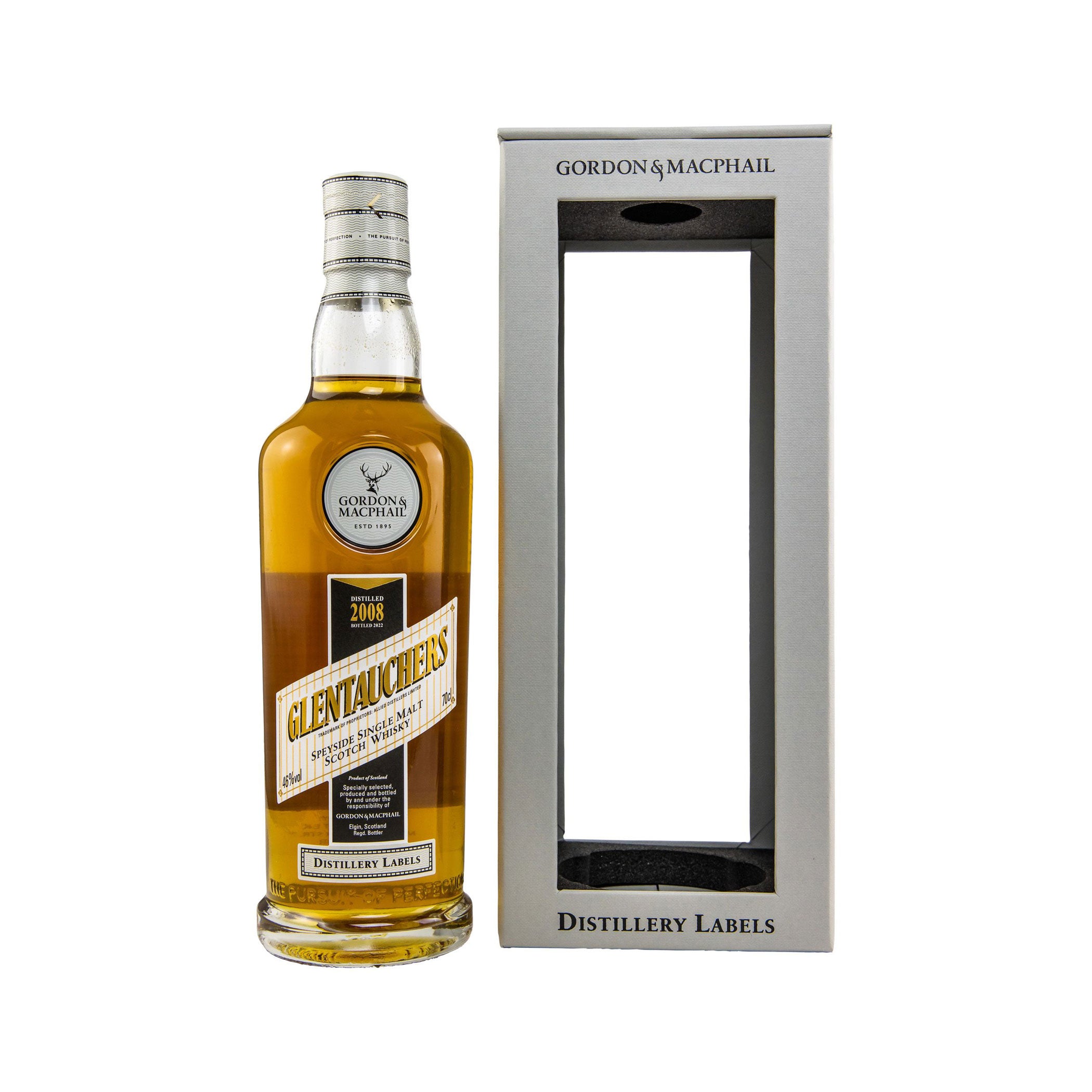 Glentauchers 2008/2022 – Distillery Labels - Gordon & MacPhail Speyside Single Malt Scotch Whisky