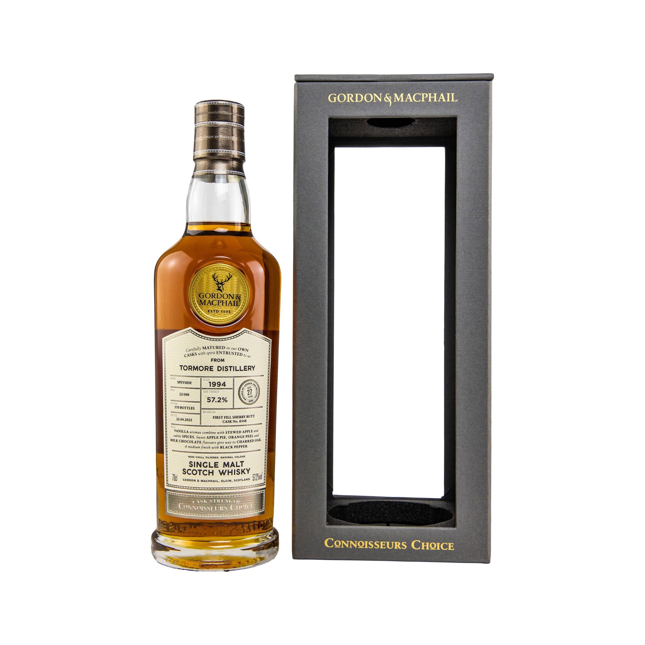 Tormore 1994/2022 - 27 Jahre - Connoisseurs Choice Cask Strength - Gordon & MacPhail Speyside Single Malt Scotch Whisky