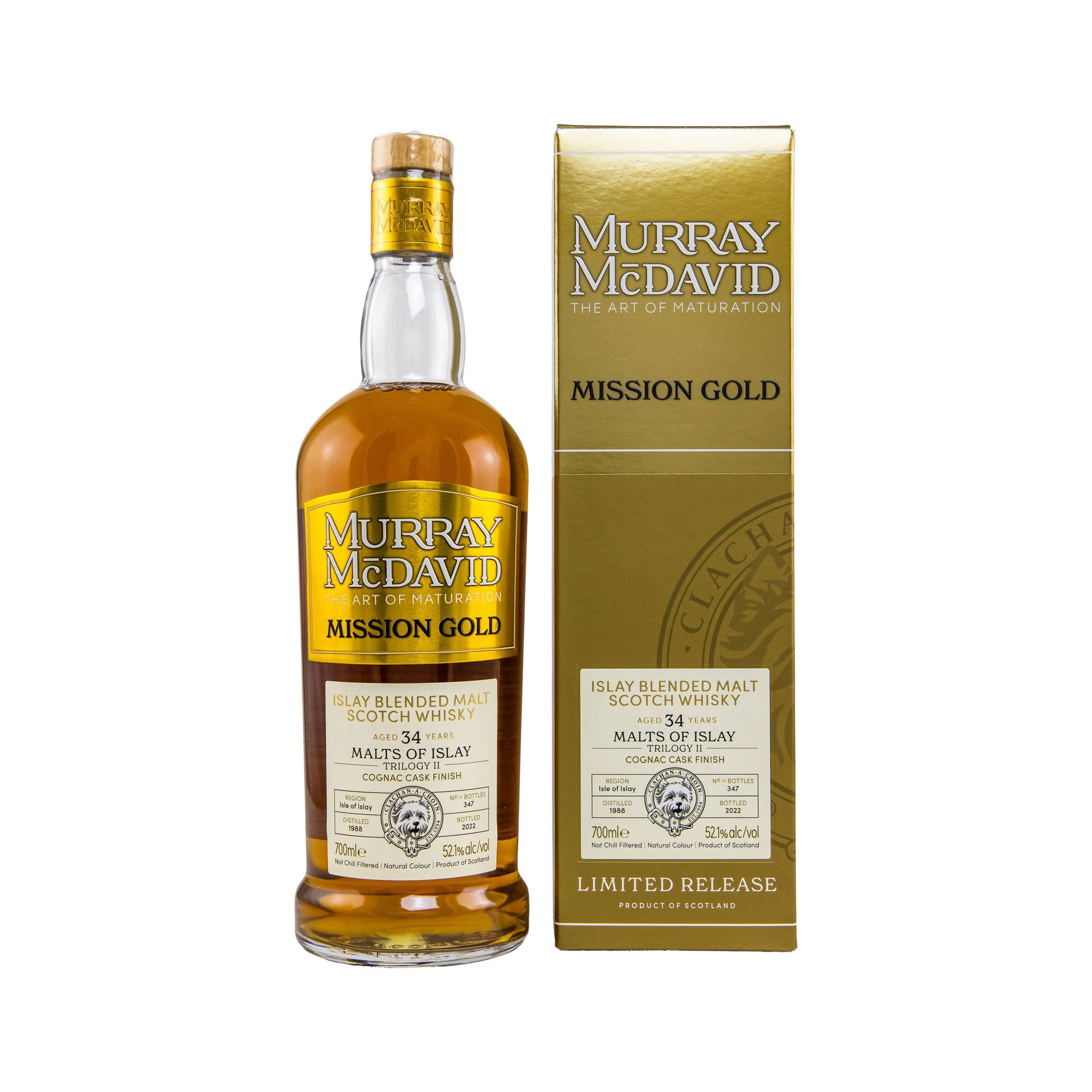 Malts of Islay 1988/2022 - 34 Jahre– Trilogy II – Mission Gold - Murray McDavid Islay Blended Malt Scotch Whisky