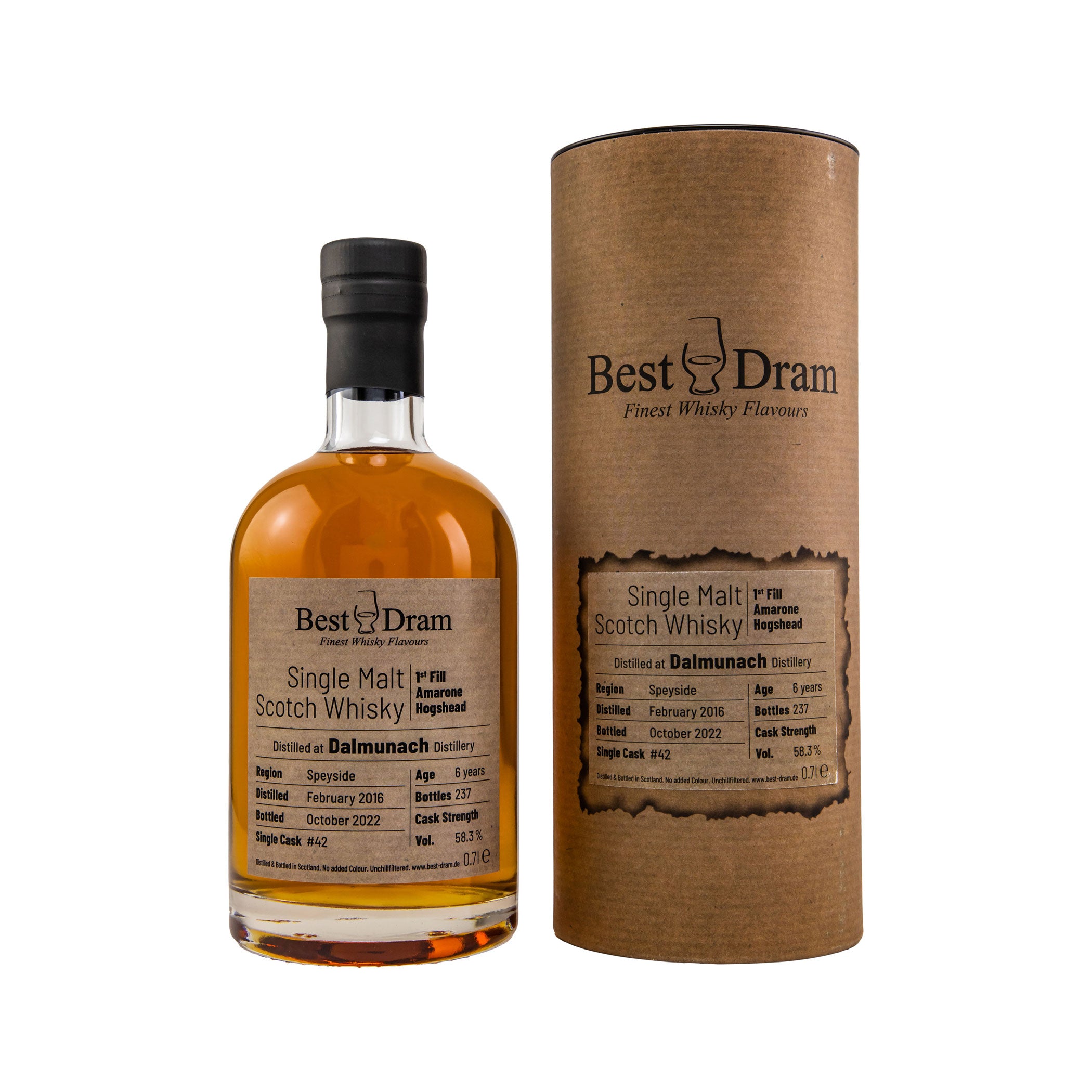 Dalmunach 2016/2022 - 6 Jahre - 1st Fill Amarone #42 - Best Dram