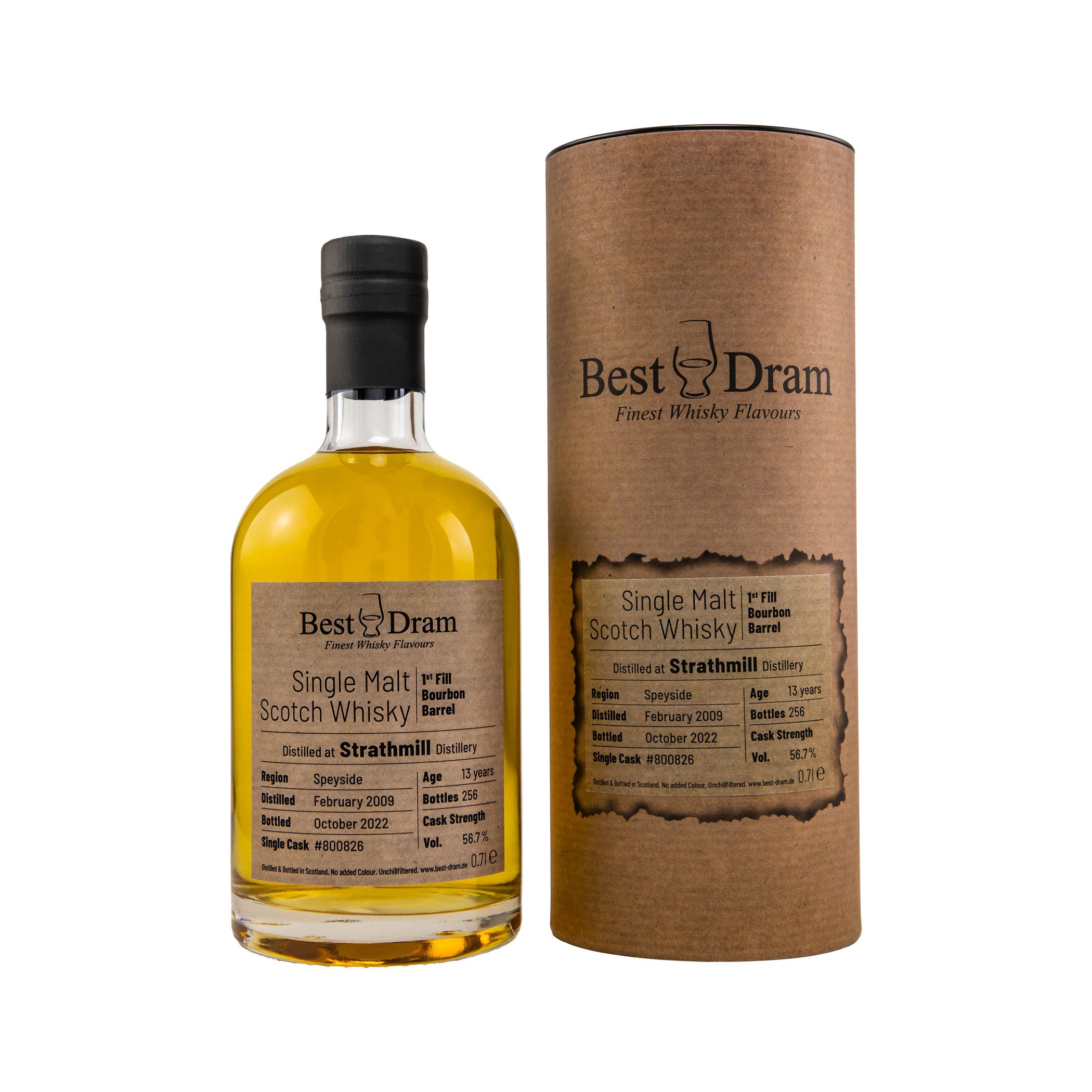 Strathmill 2009/2022 - 13 Jahre - 1st Fill Bourbon #800826 - Best Dram