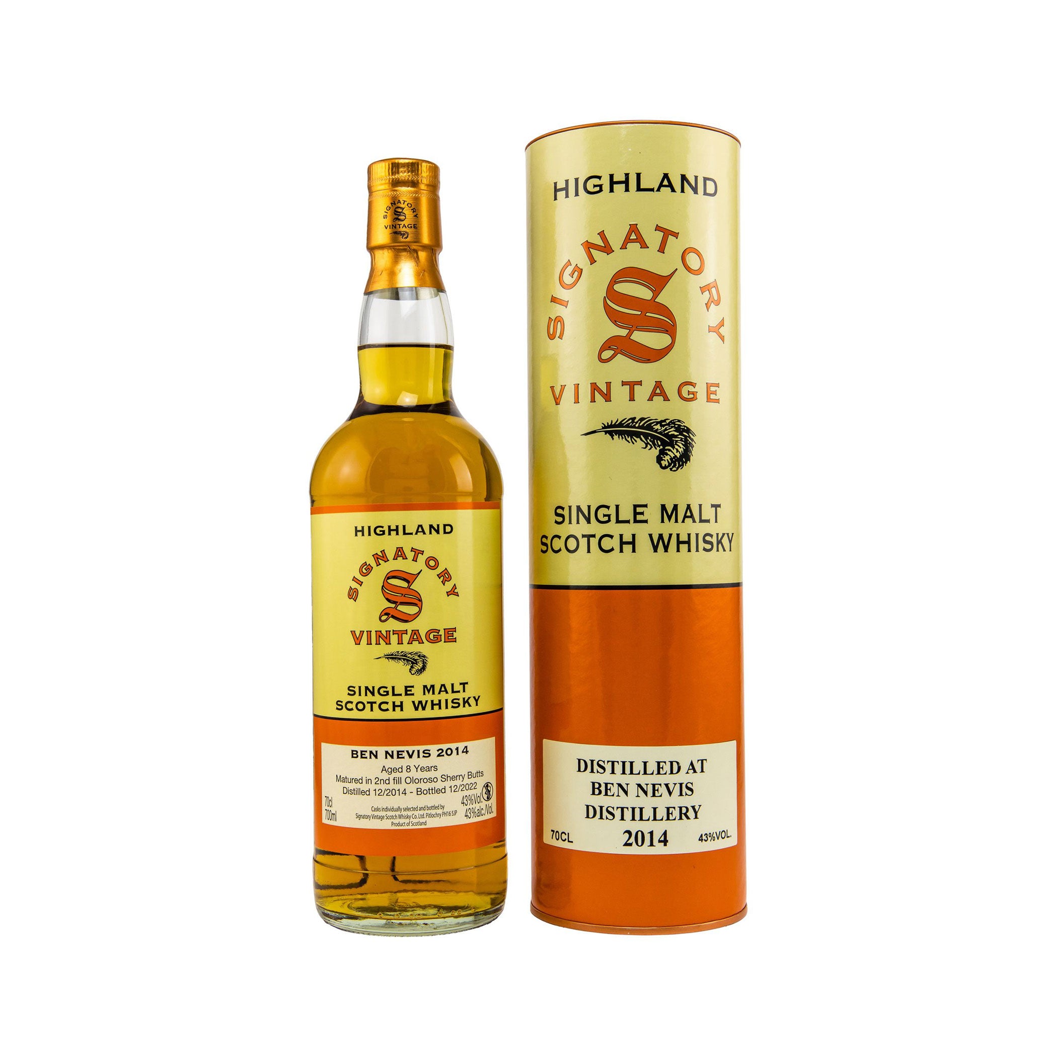 Ben Nevis 2014/2022 - Signatory Vintage Highland Single Malt Scotch Whisky