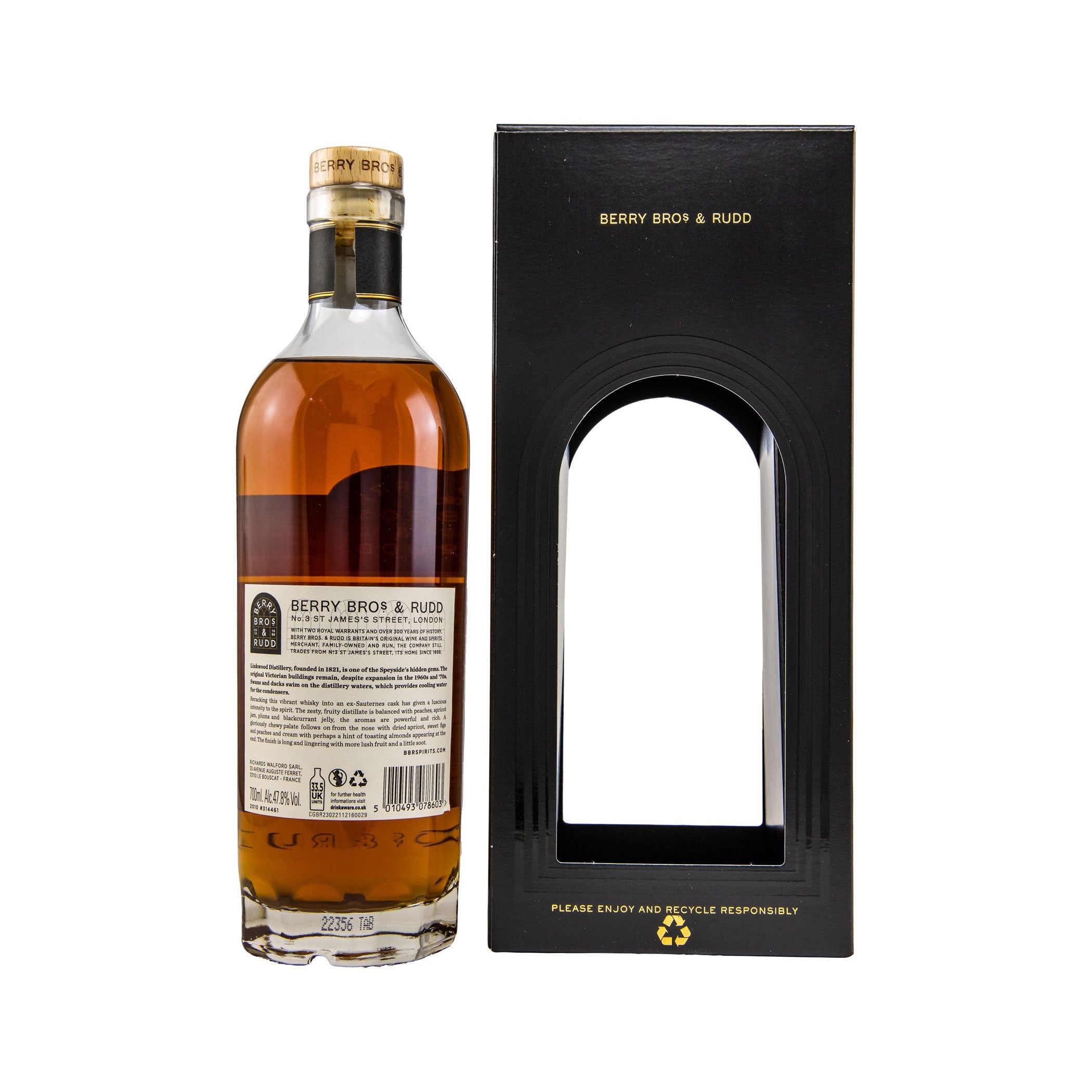 Linkwood 2010/2022 – Sauternes Cask Berry Bros. & Rudd Speyside Single Malt Scotch Whisky