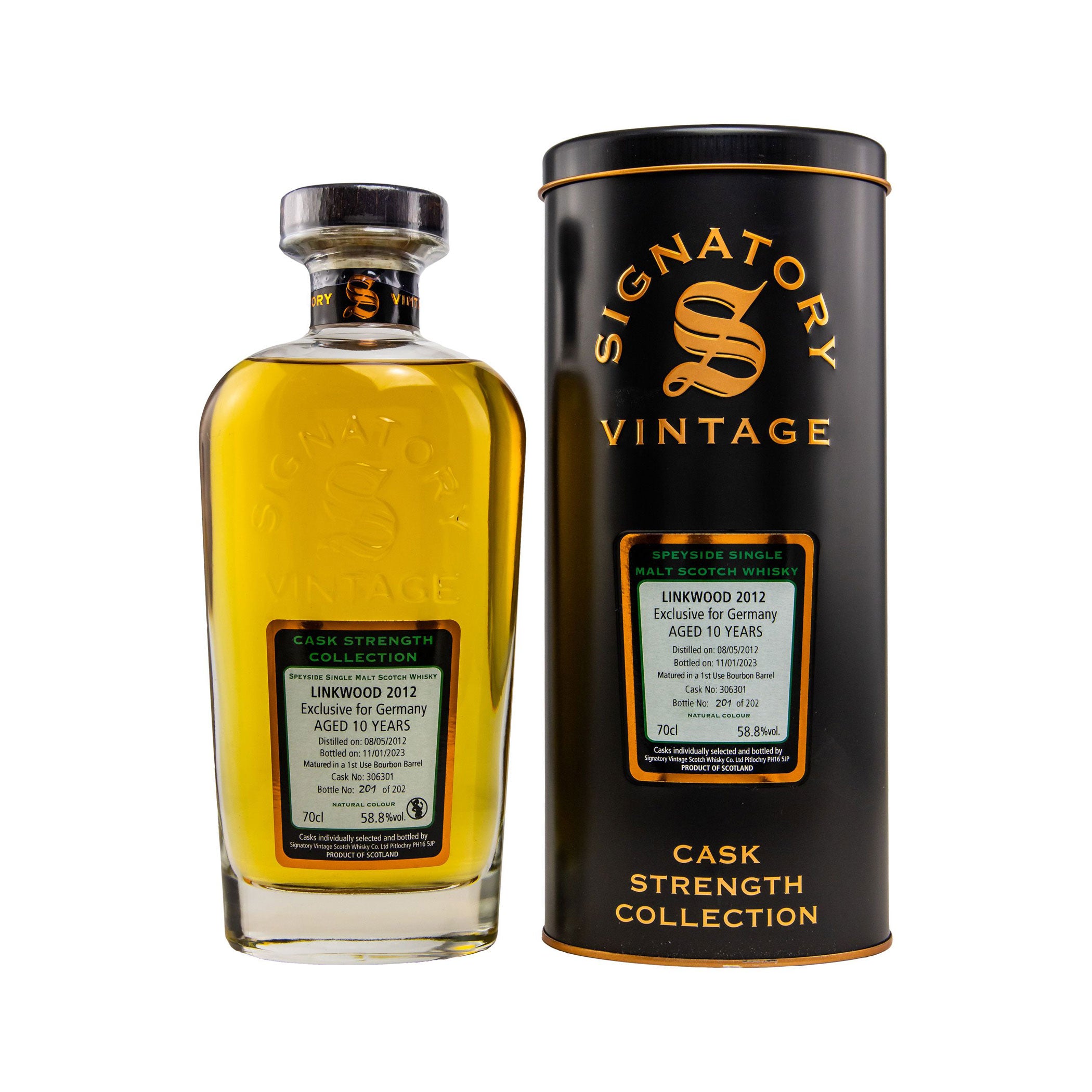 Linkwood 2012/2023 - Cask Strength Collection - Signatory Vintage Speyside Single Malt Scotch Whisky