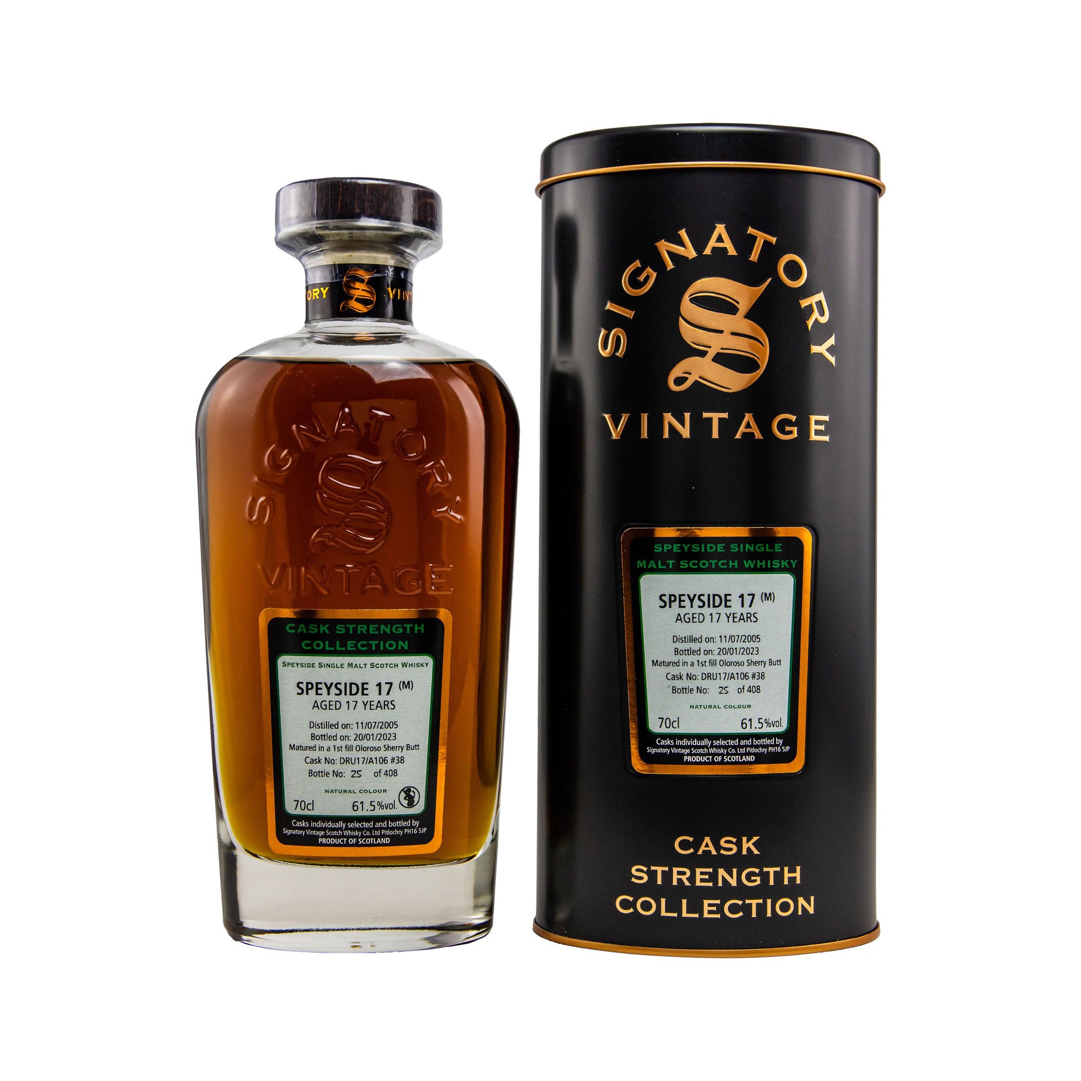 Speyside 2005/2023 - Cask Strength Collection - Signatory Vintage Speyside Single Malt Scotch Whisky