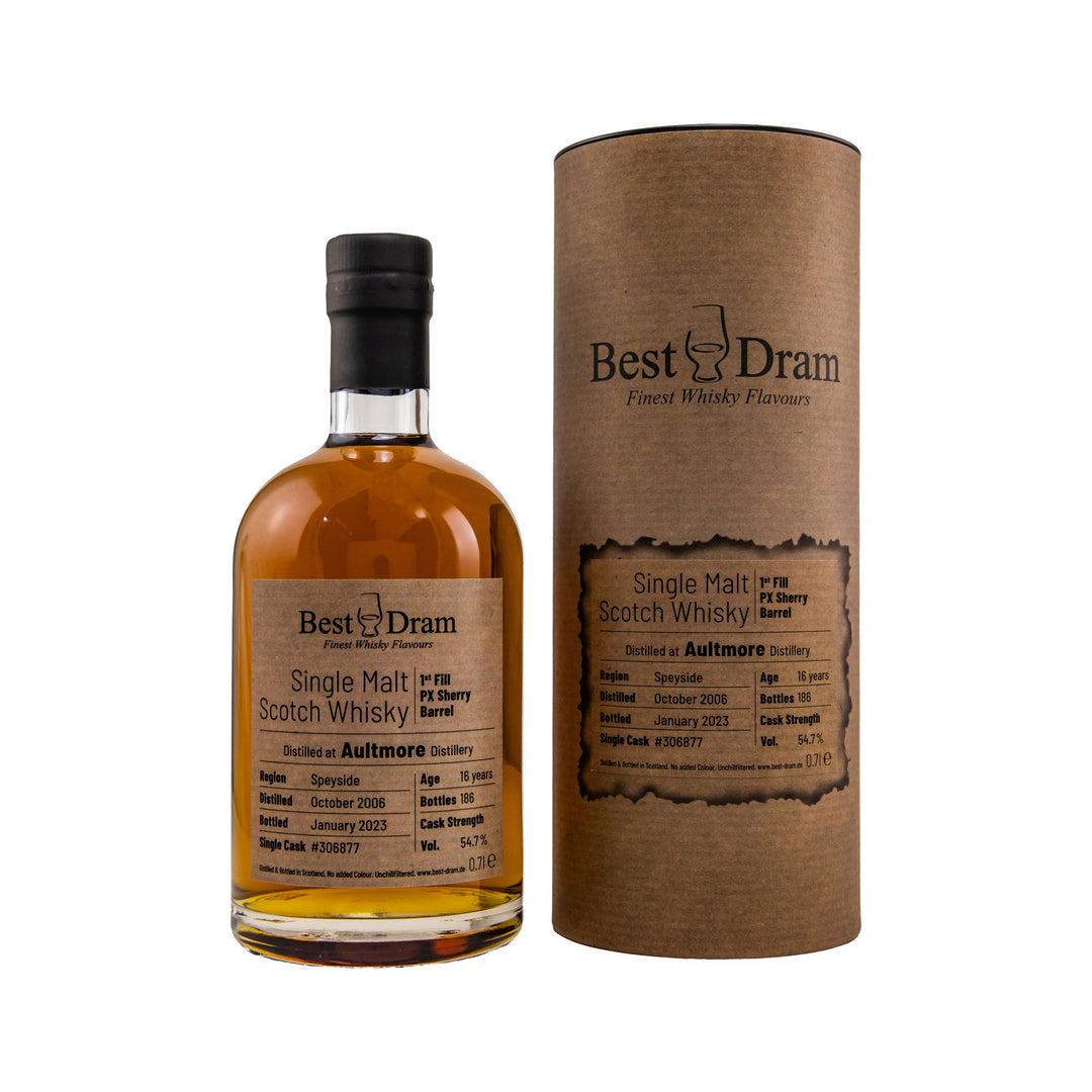 Aultmore 2006/2023 - 16 Years Old - 1st Fill PX Barrel #306877 - Best Dram