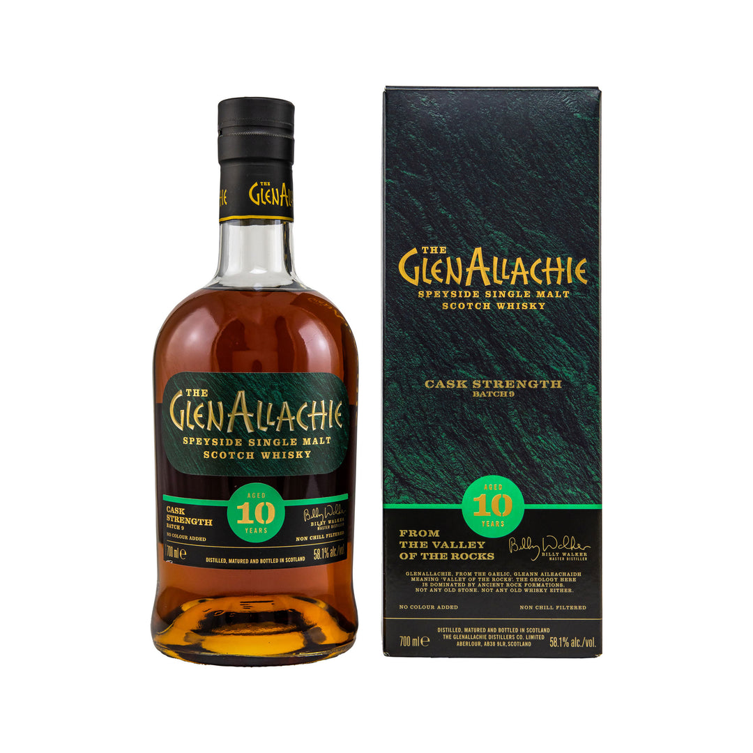 GlenAllachie 10 Jahre - Batch 9 - Cask Strength - Speyside Single Malt Scotch Whisky