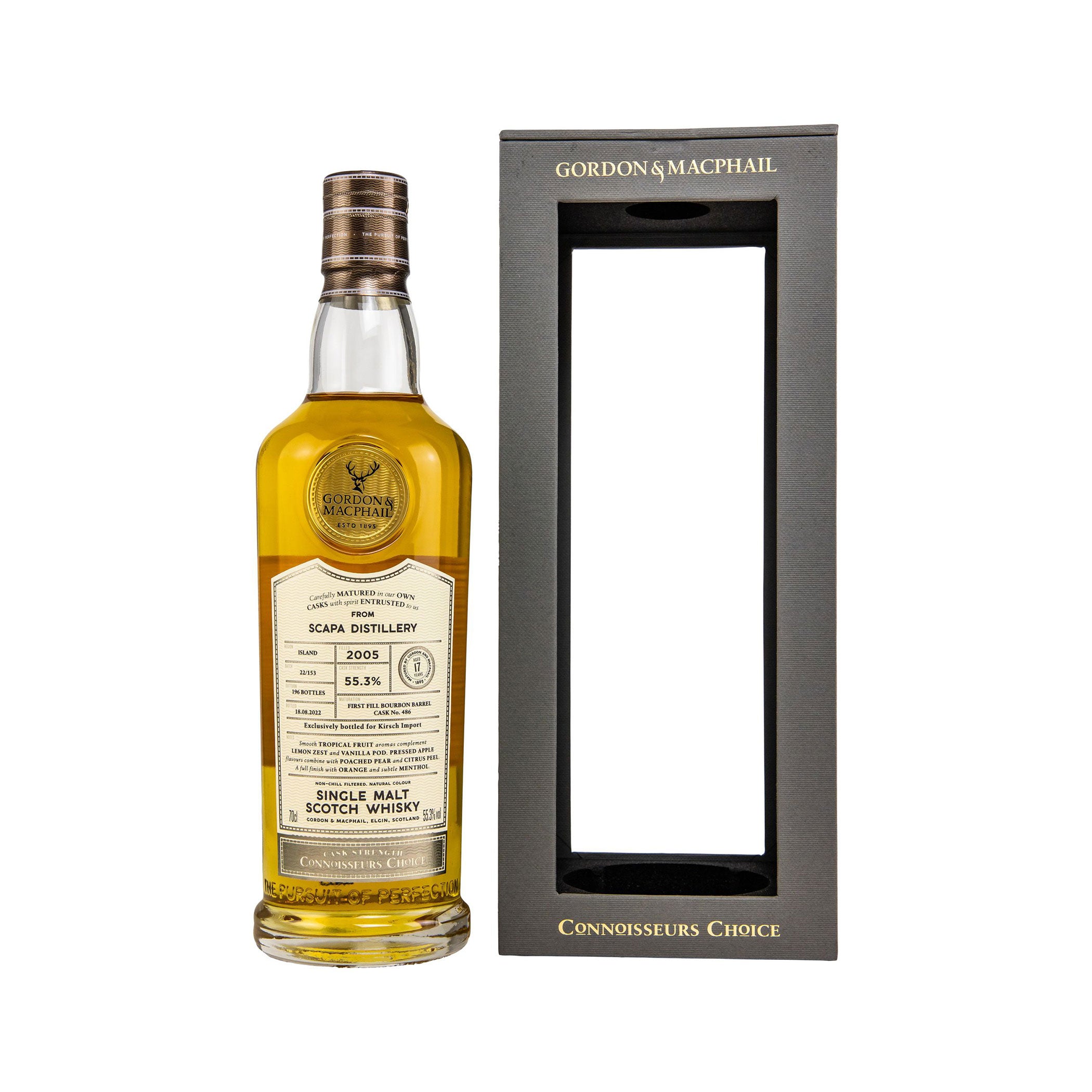 Scapa 2005/2022 - Gordon & MacPhail - Island Single Malt Scotch Whisky - Connoisseurs Choice