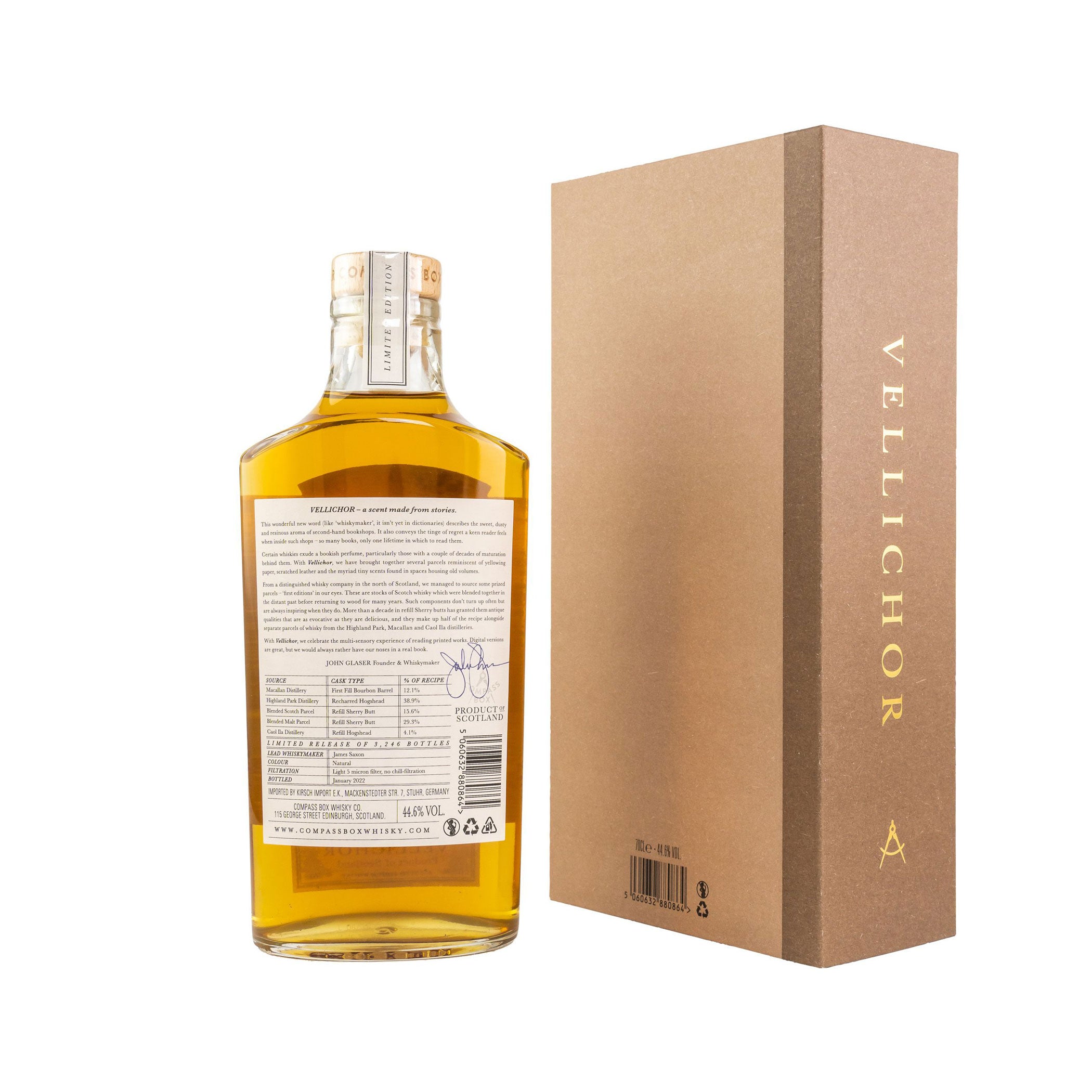 Vellichor – Limited Edition - Compass Box Blended Scotch Whisky