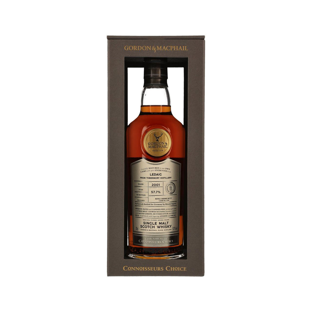 Ledaig 2001/2023 - Gordon & MacPhail Island Single Malt Scotch Whisky - Connoisseurs Choice – Cask Strength
