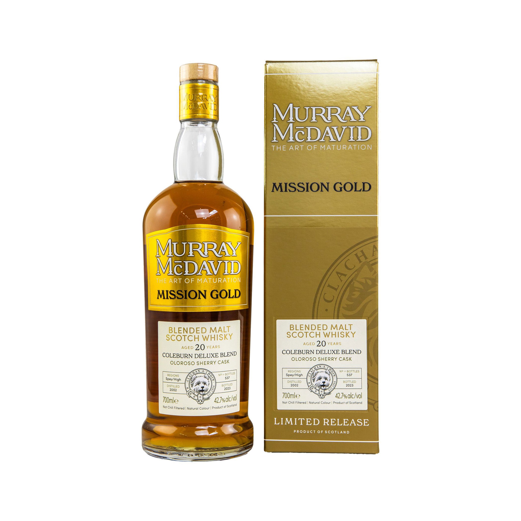 Coleburn Deluxe Blend 2002/2023 - 20 Jahre - Blended Malt Scotch Whisky - Murray McDavid