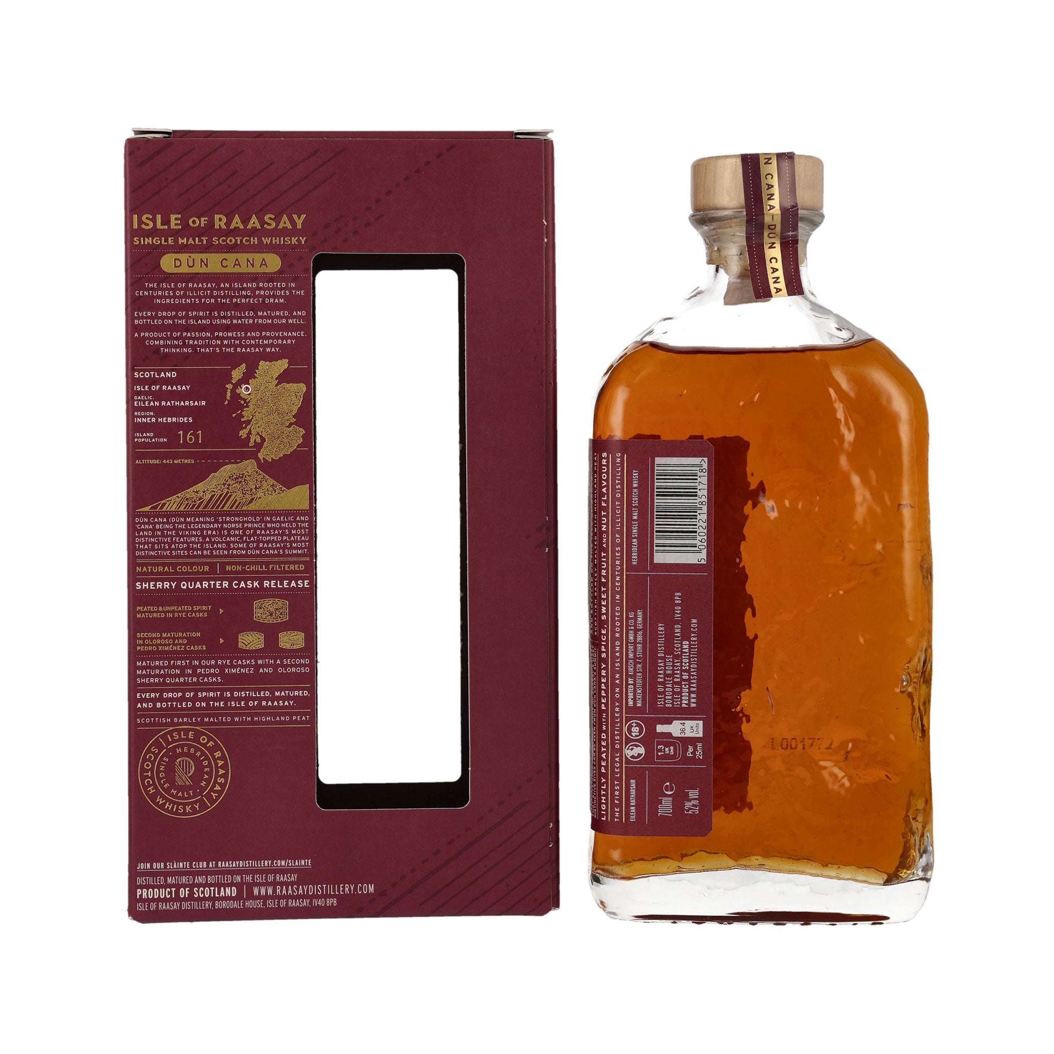Isle of Raasay - Single Malt Whisky - Dun Cana Sherry - Quarter Cask
