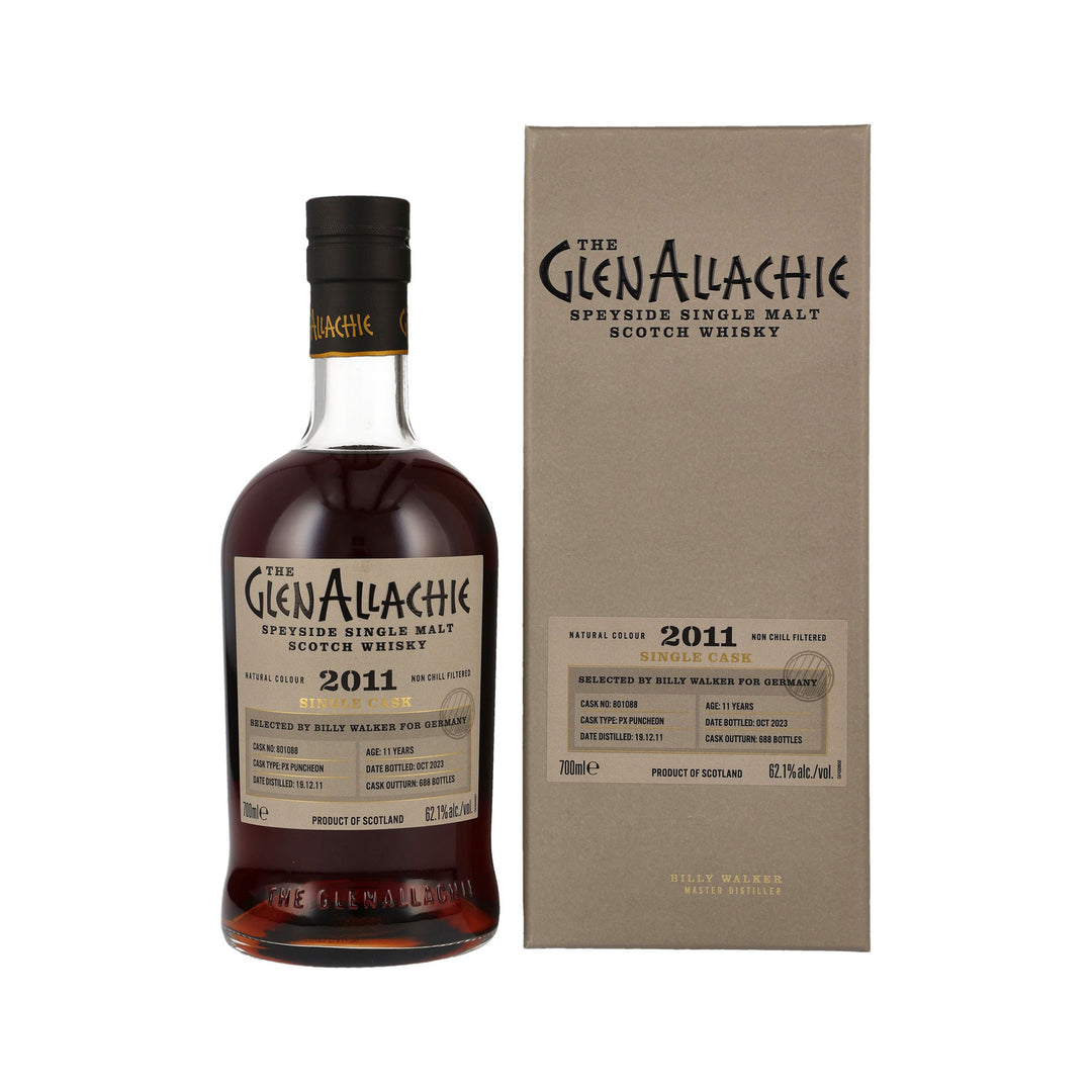The GlenAllachie 2011/2023 – PX Puncheon - Speyside Single Malt Scotch Whisky - Selected by Billy Walker for Germany