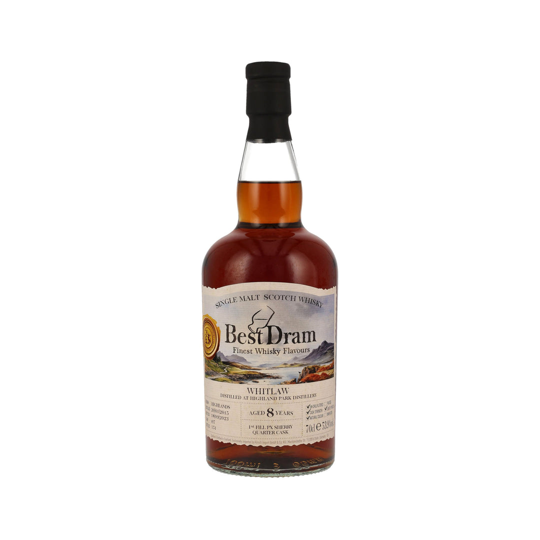 Whitlaw 2015/2023 - 8 Years Old - 1st Fill PX Quarter Cask - Best Dram Island Single Malt Scotch Whisky