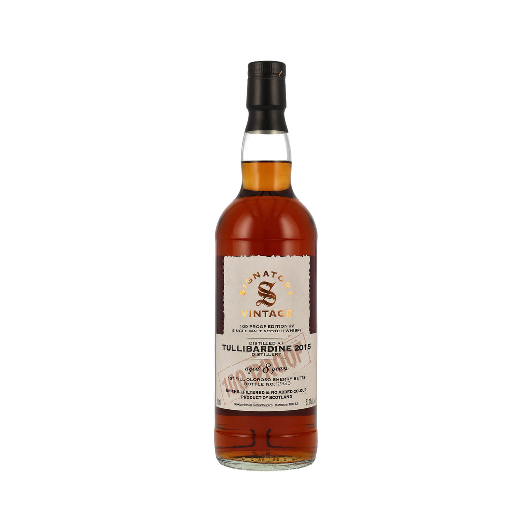 Tullibardine 2015/2023 - Signatory Vintage Highland Single Malt Scotch Whisky - 100 Proof Edition #2