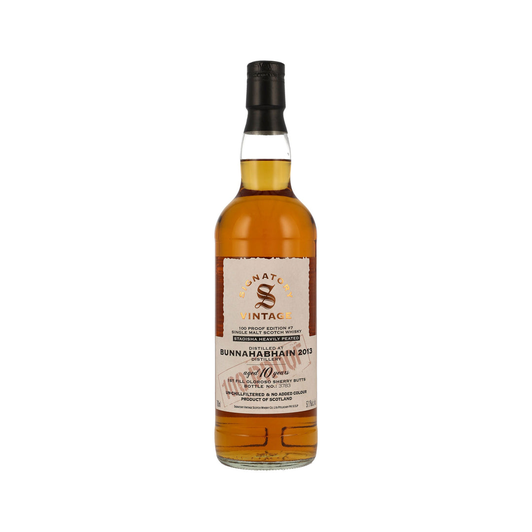 Bunnahabhain Staoisha 2013/2023 - Signatory Islay Single Malt Scotch Whisky - Small Batch Edition #7