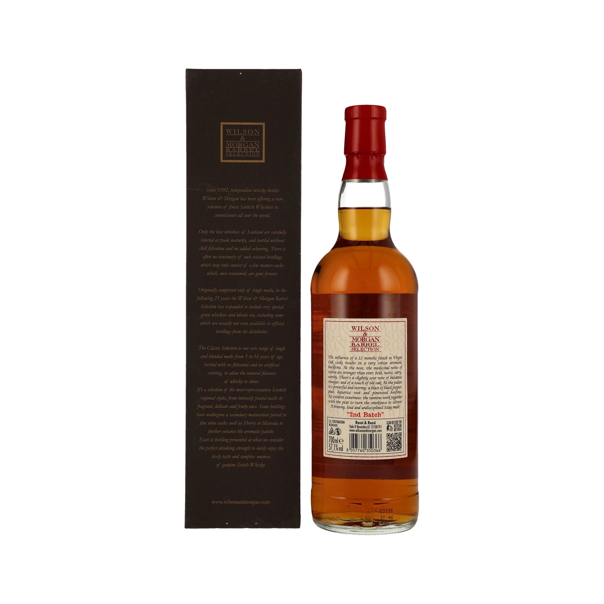 Caol Ila 2015/2023 - Virgin Oak Finish - 100 U.K. Proof - Wilson & Morgan - Single Malt Scotch Whisky